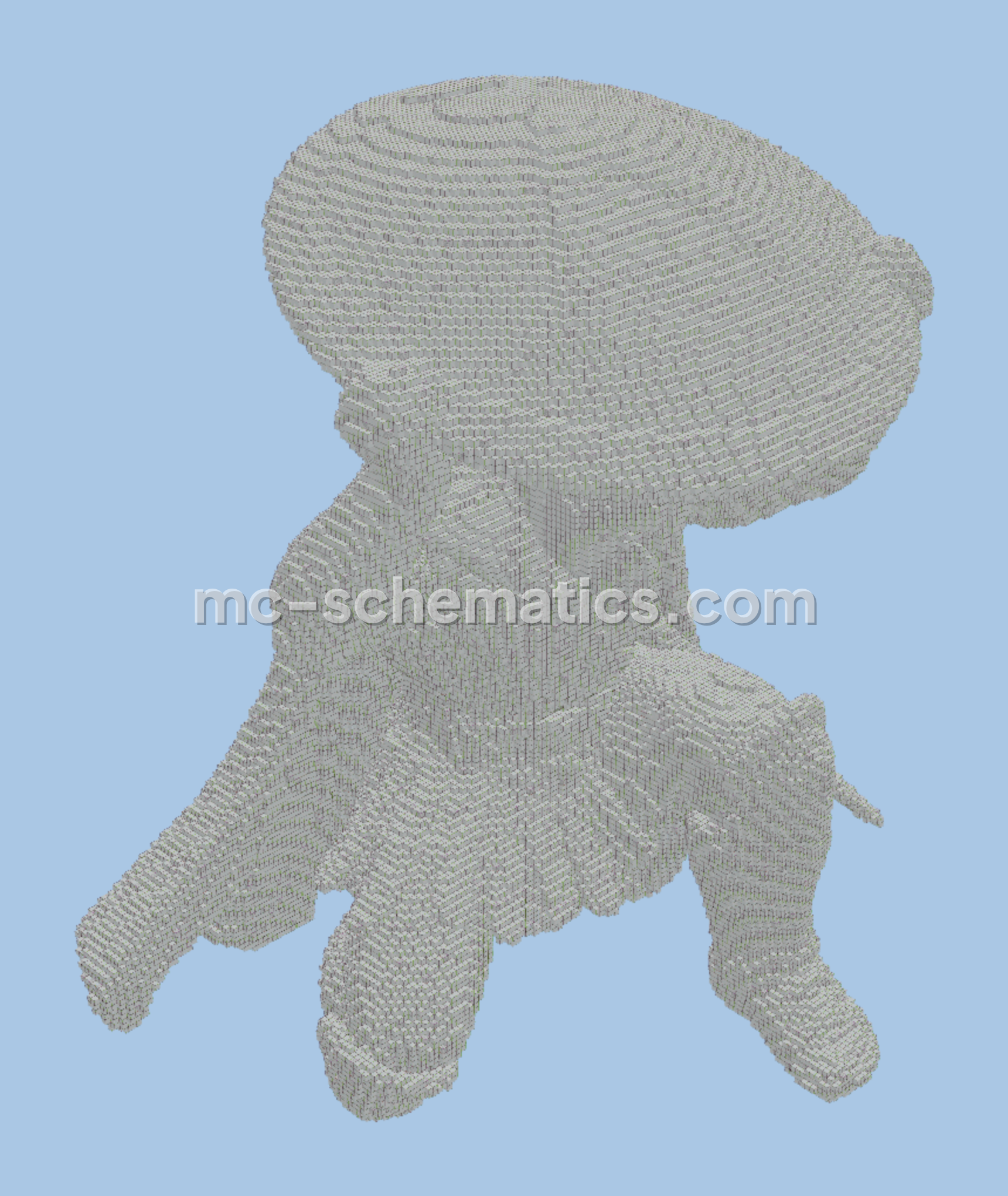 He Who Holds Back The Heavens Structure Minecraft schematic