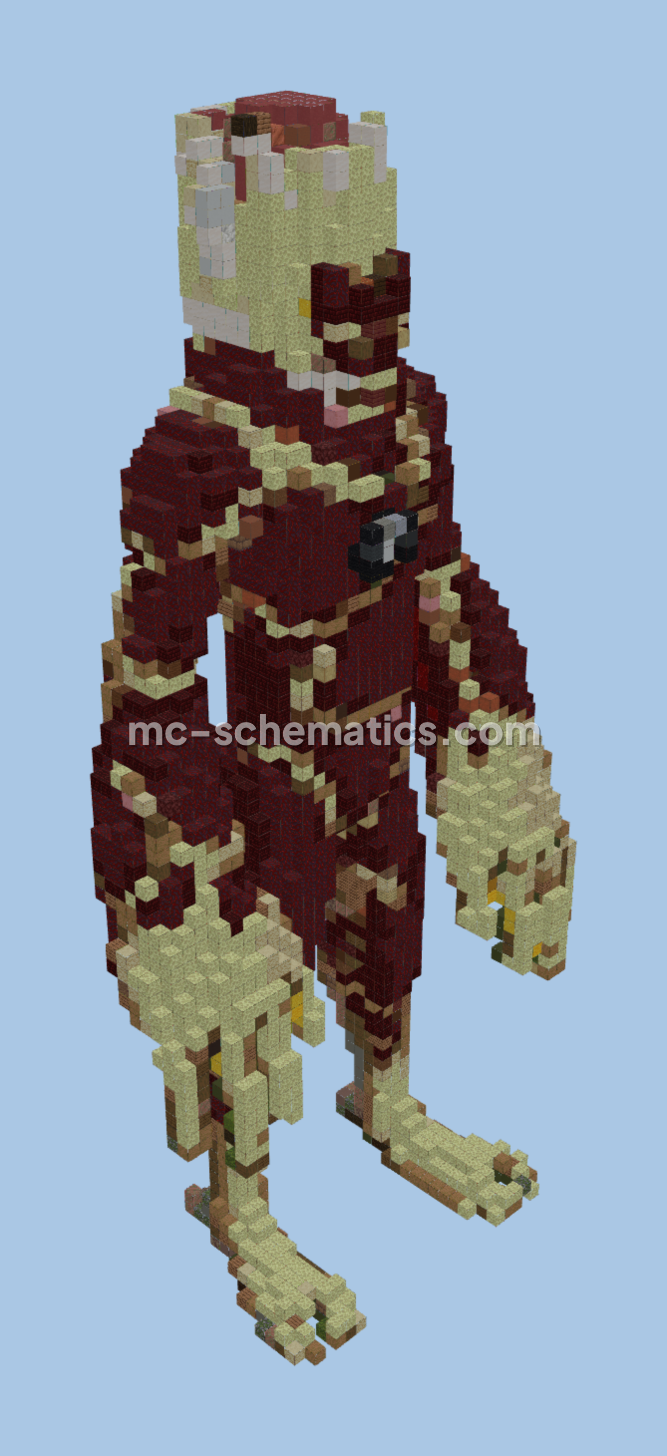Heatblast Minecraft Build Minecraft schematic preview