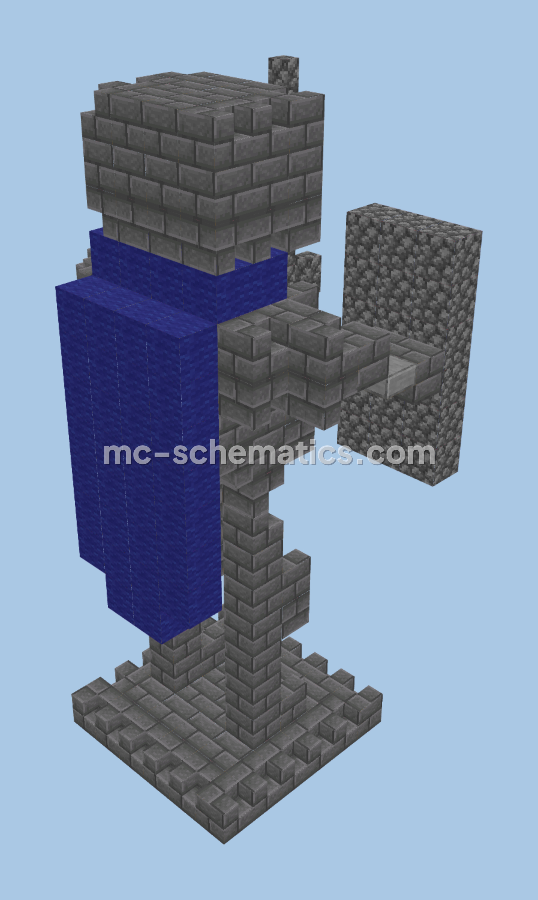 Hero Knight Statue Minecraft schematic preview