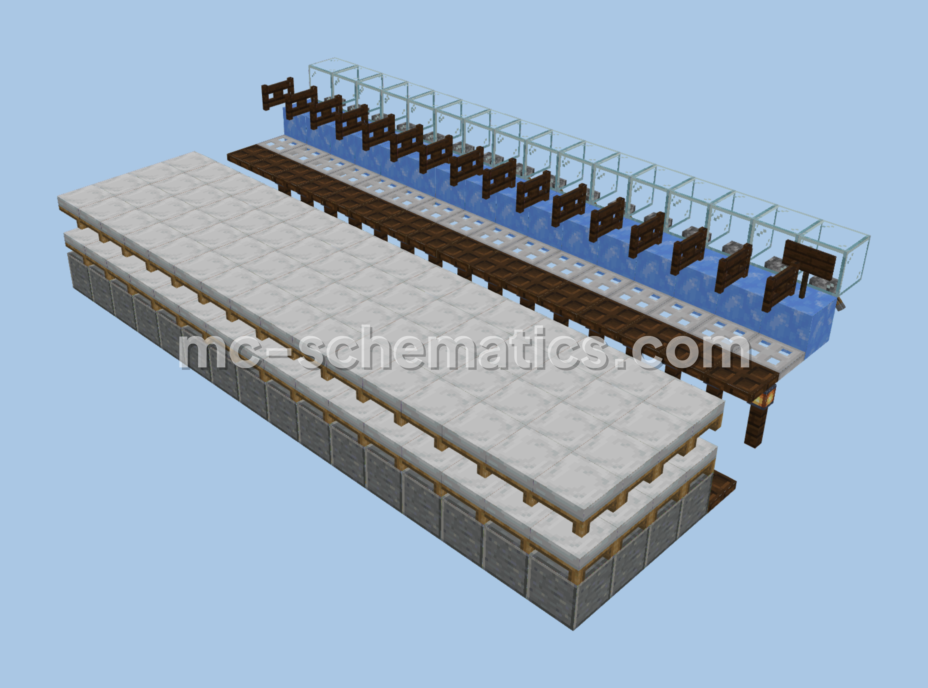 High Capacity Villager Breeding Farm Minecraft schematic preview