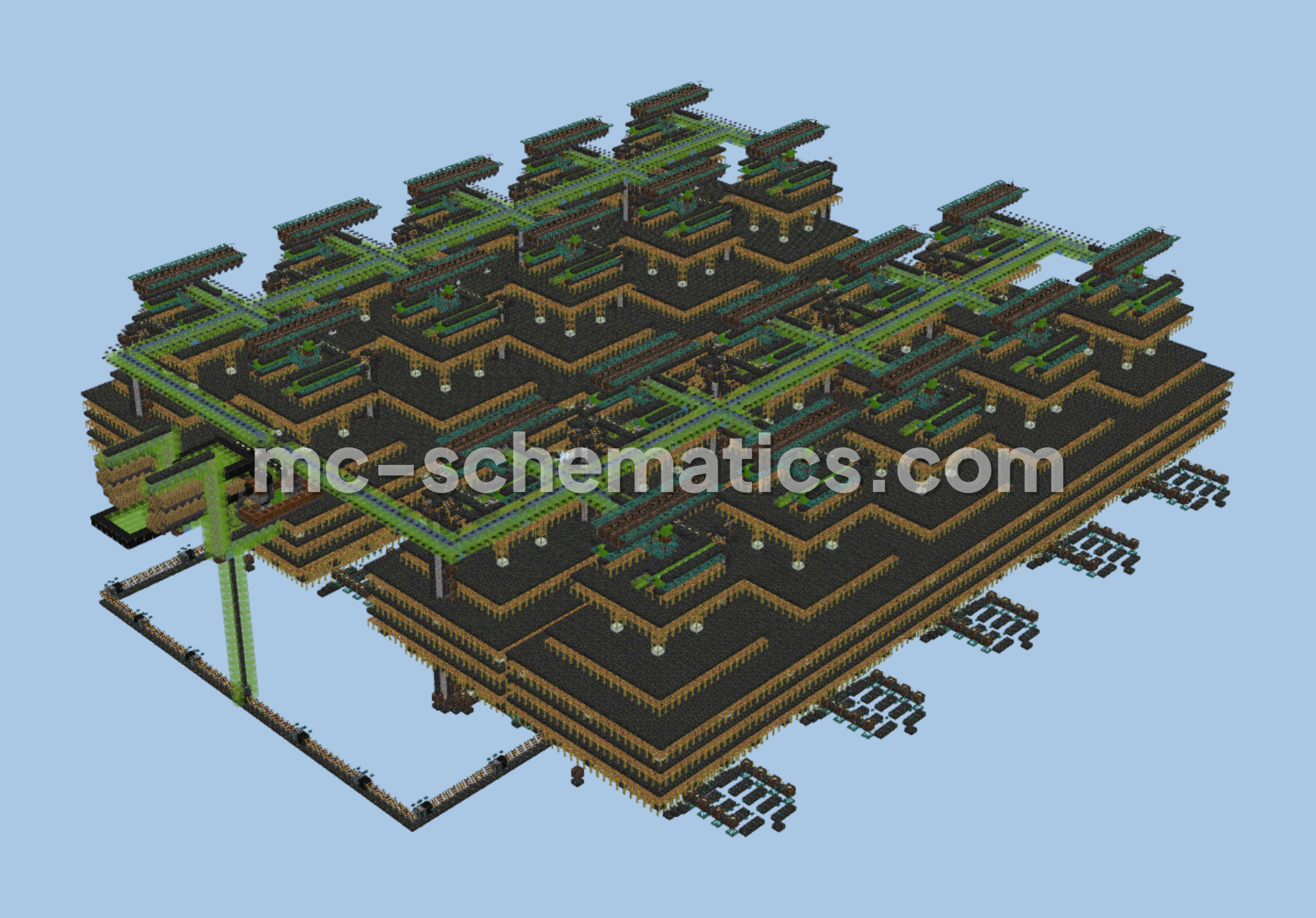 High Rate Shulker Farm Minecraft schematic preview