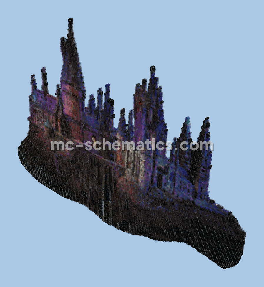 Hogwarts Legacy Castle Minecraft schematic