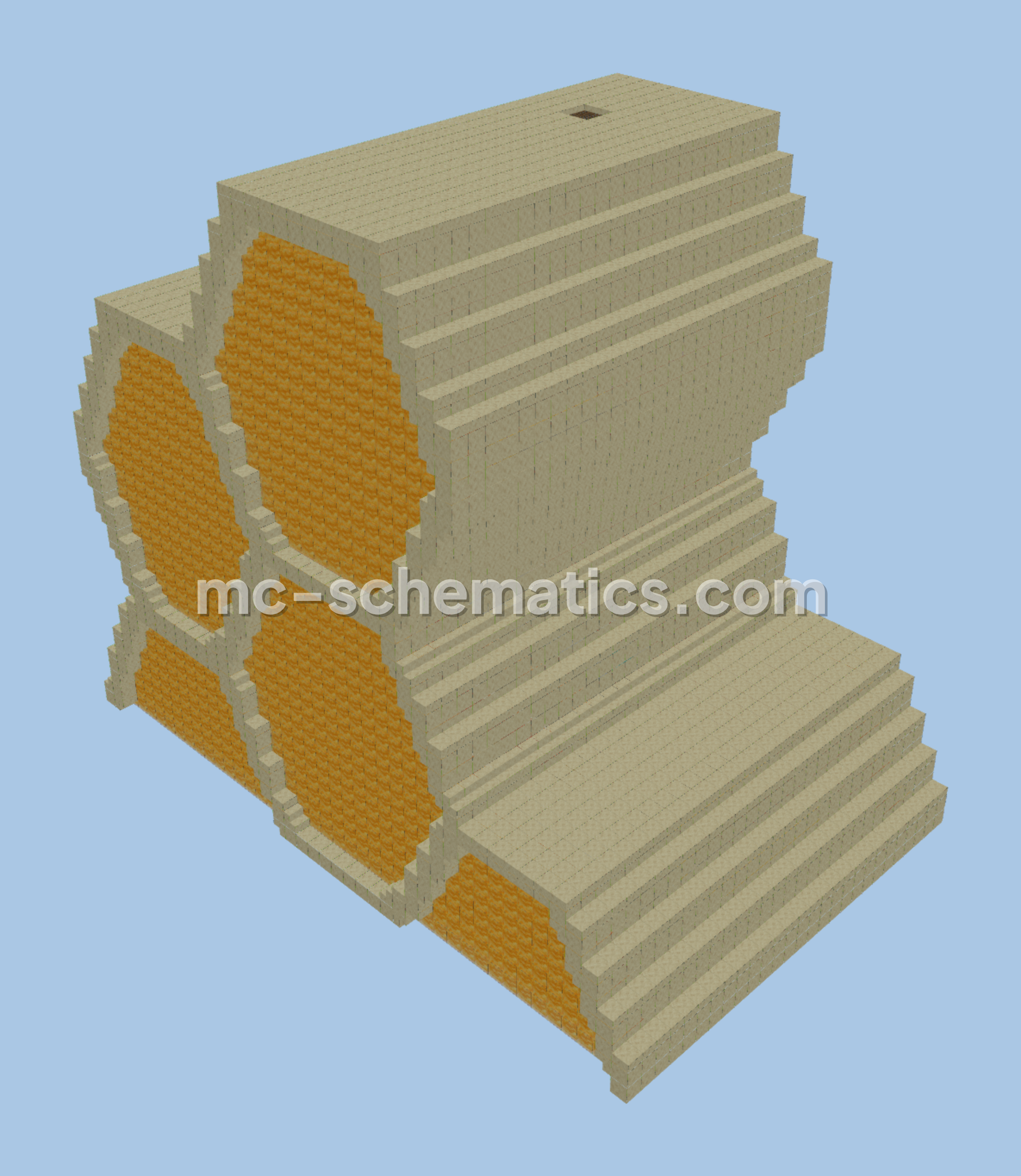 Honeycomb And Beehive Farm Minecraft schematic