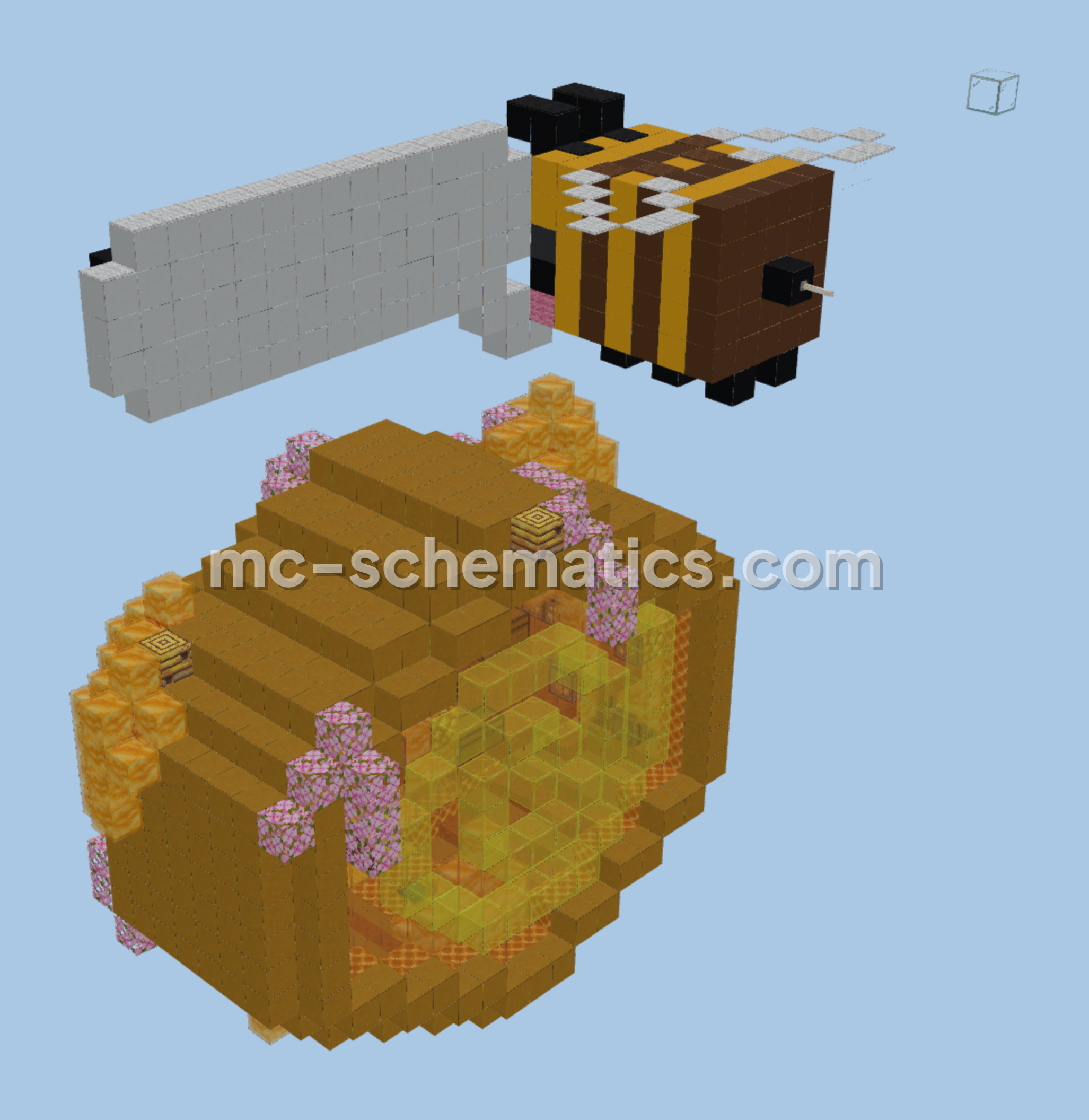Honeycomb Honey Shop Minecraft schematic preview