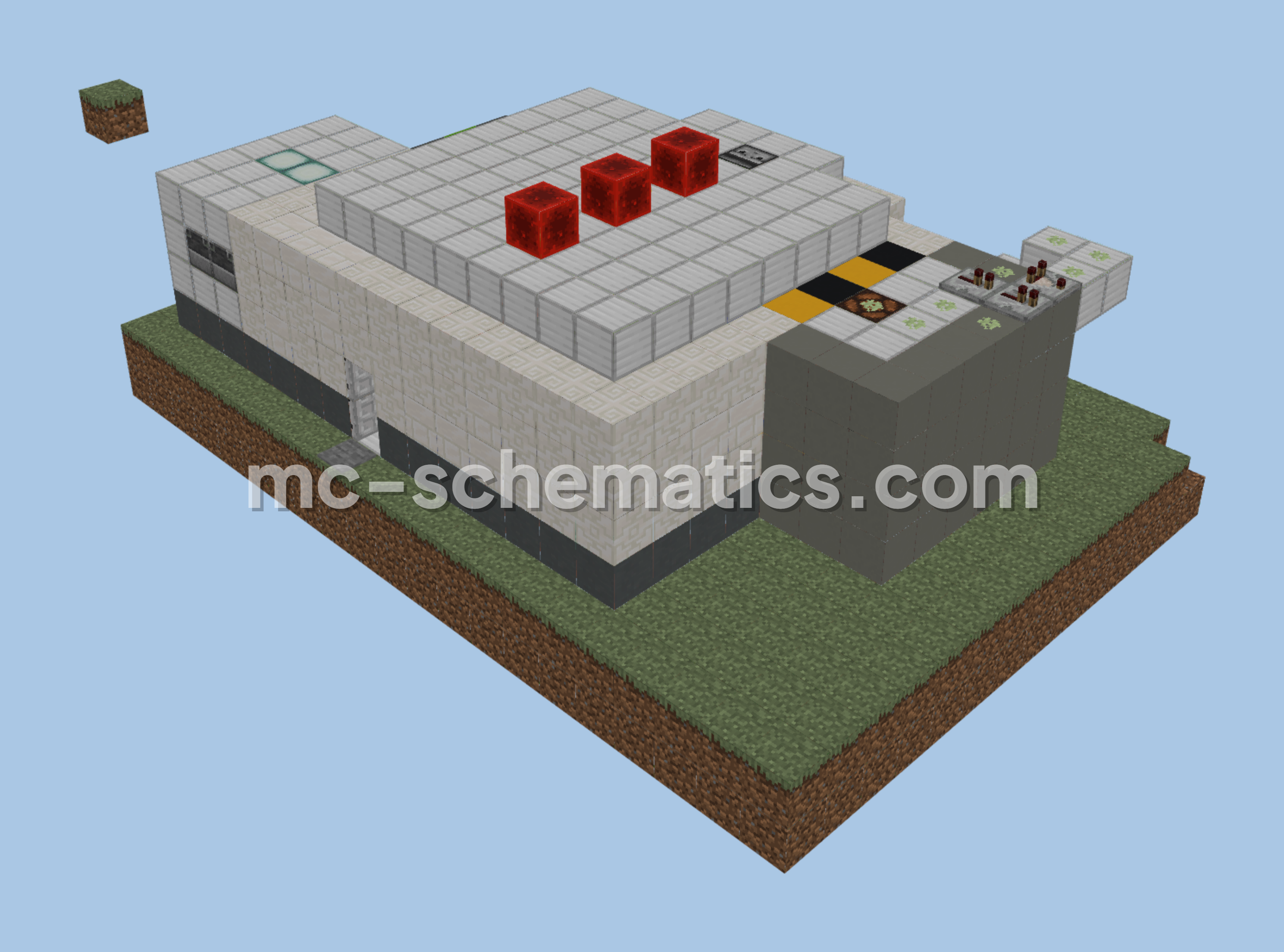 Horror Laboratory Build Minecraft schematic preview