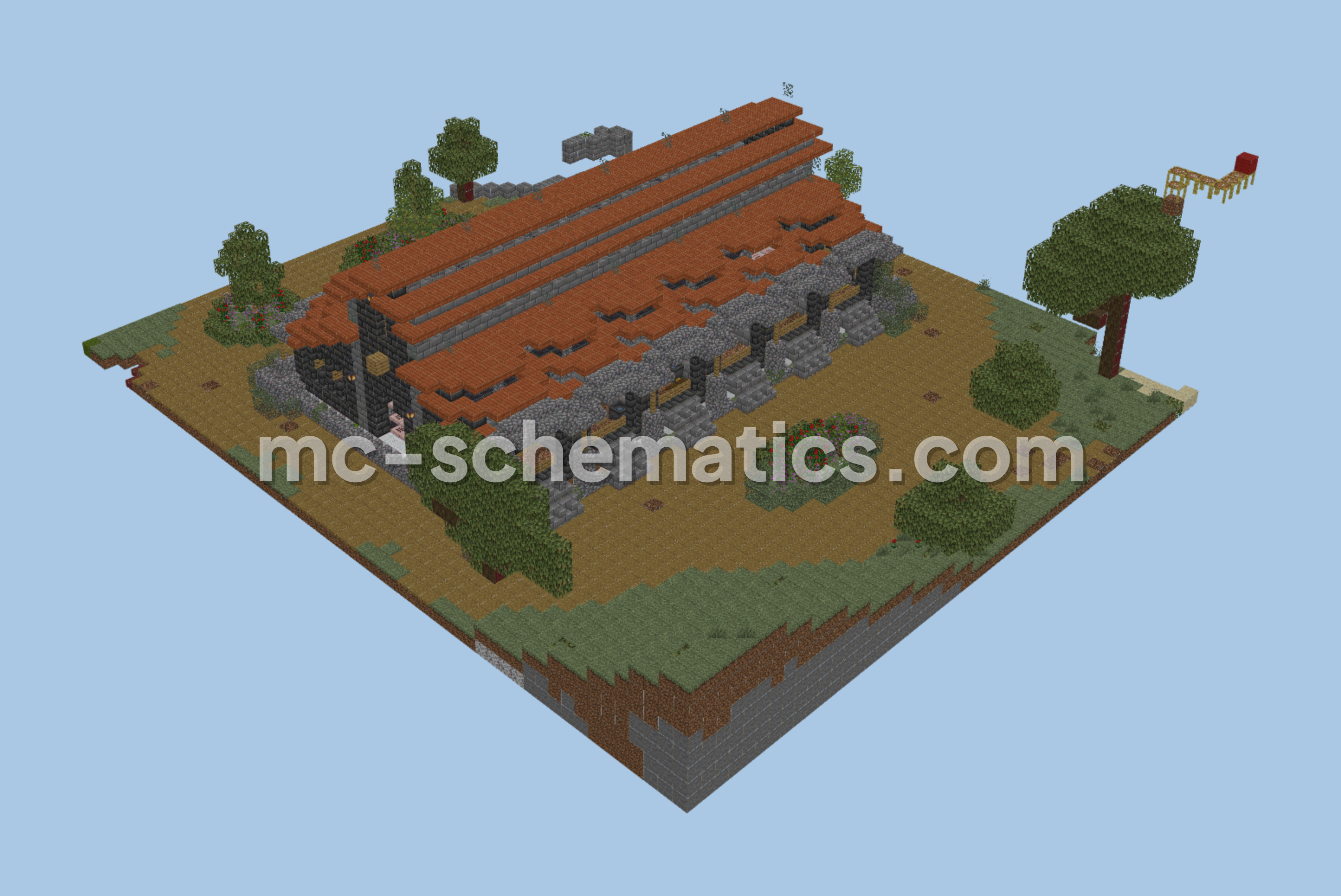 Horse Stables Building Minecraft schematic preview