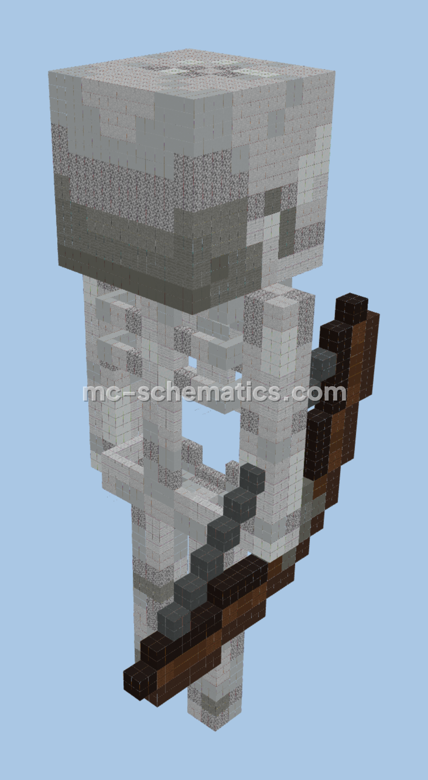 Hostile Mob Statues and Figures Minecraft schematic preview