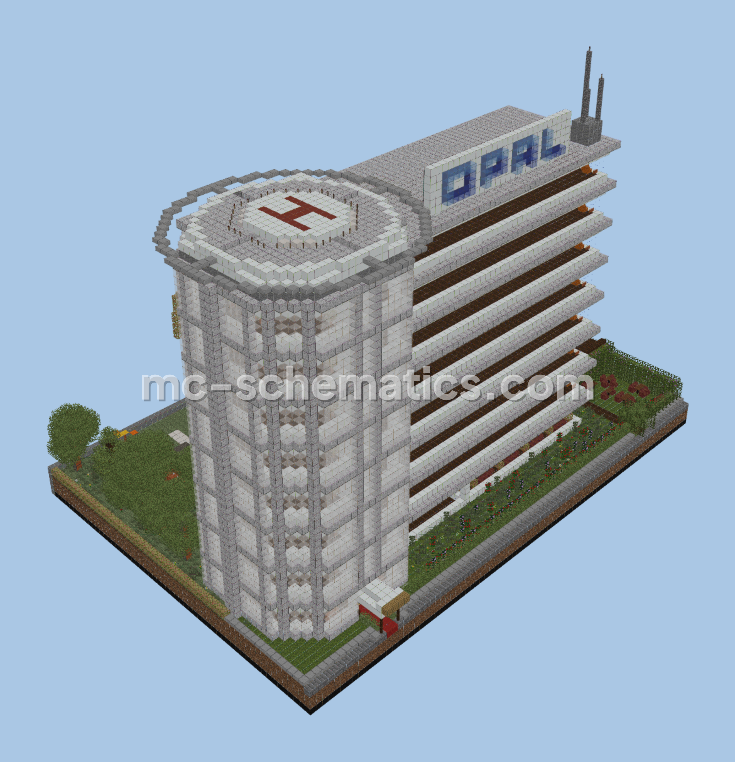Hotel Opal Seaside Resort Minecraft schematic preview