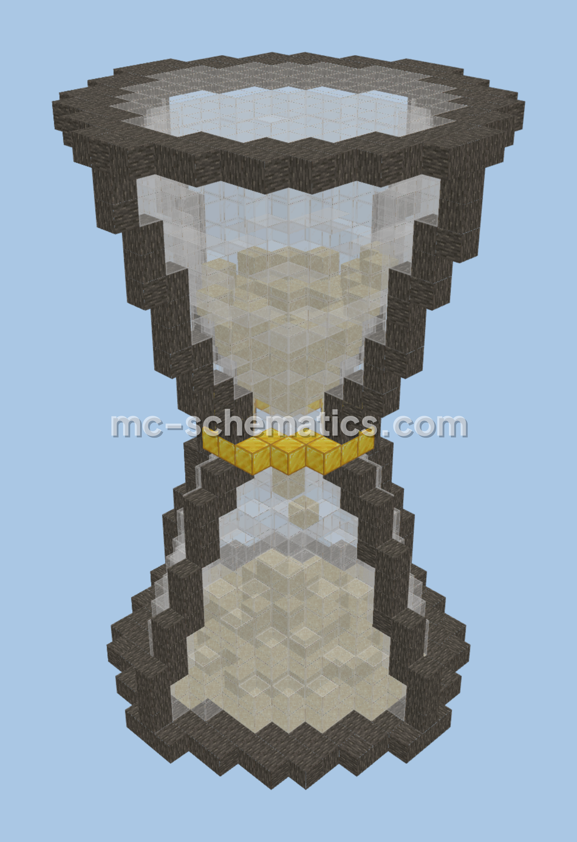 Hourglass 2.0 Build Minecraft schematic preview