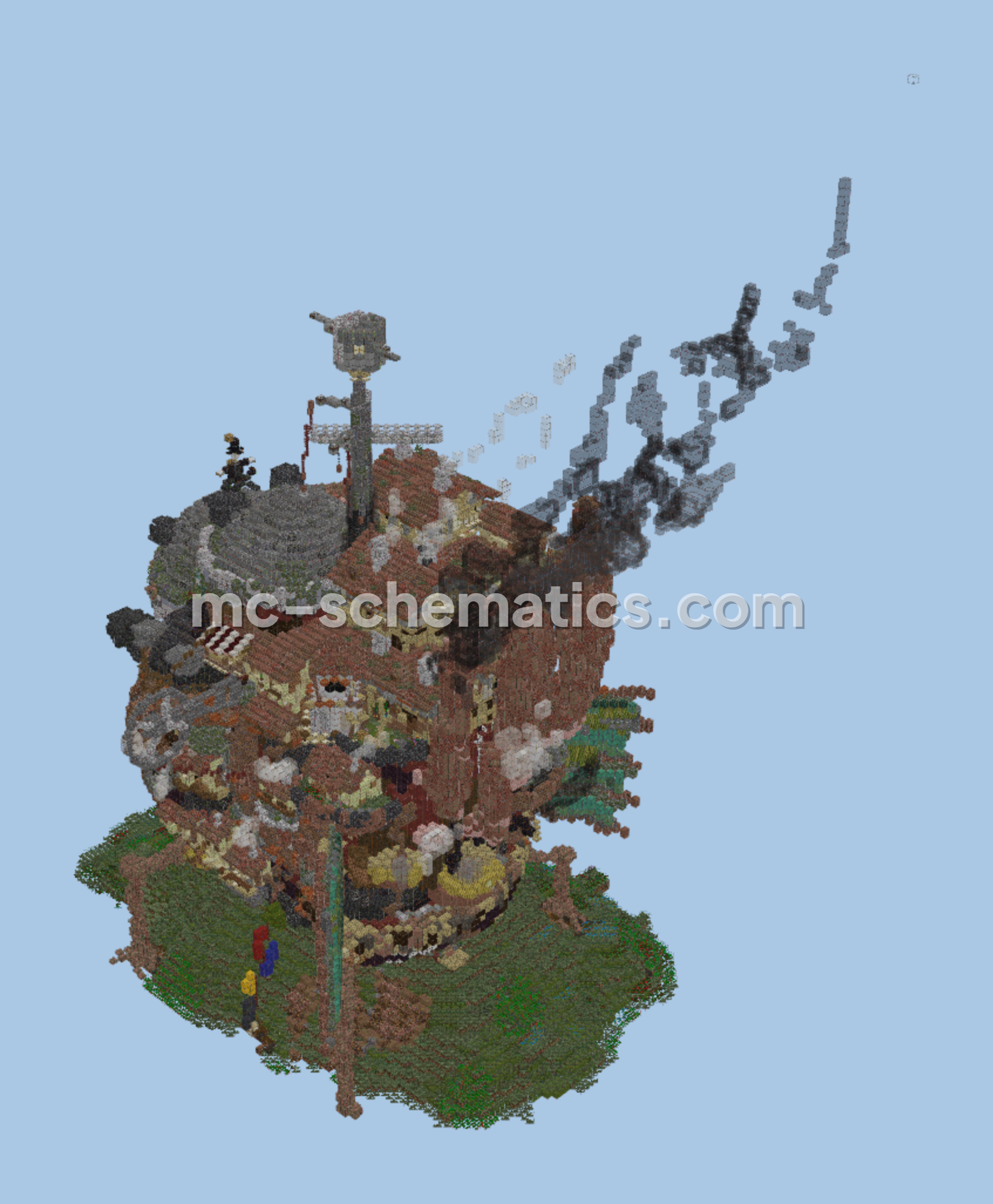 Howl's Moving Castle Minecraft schematic preview