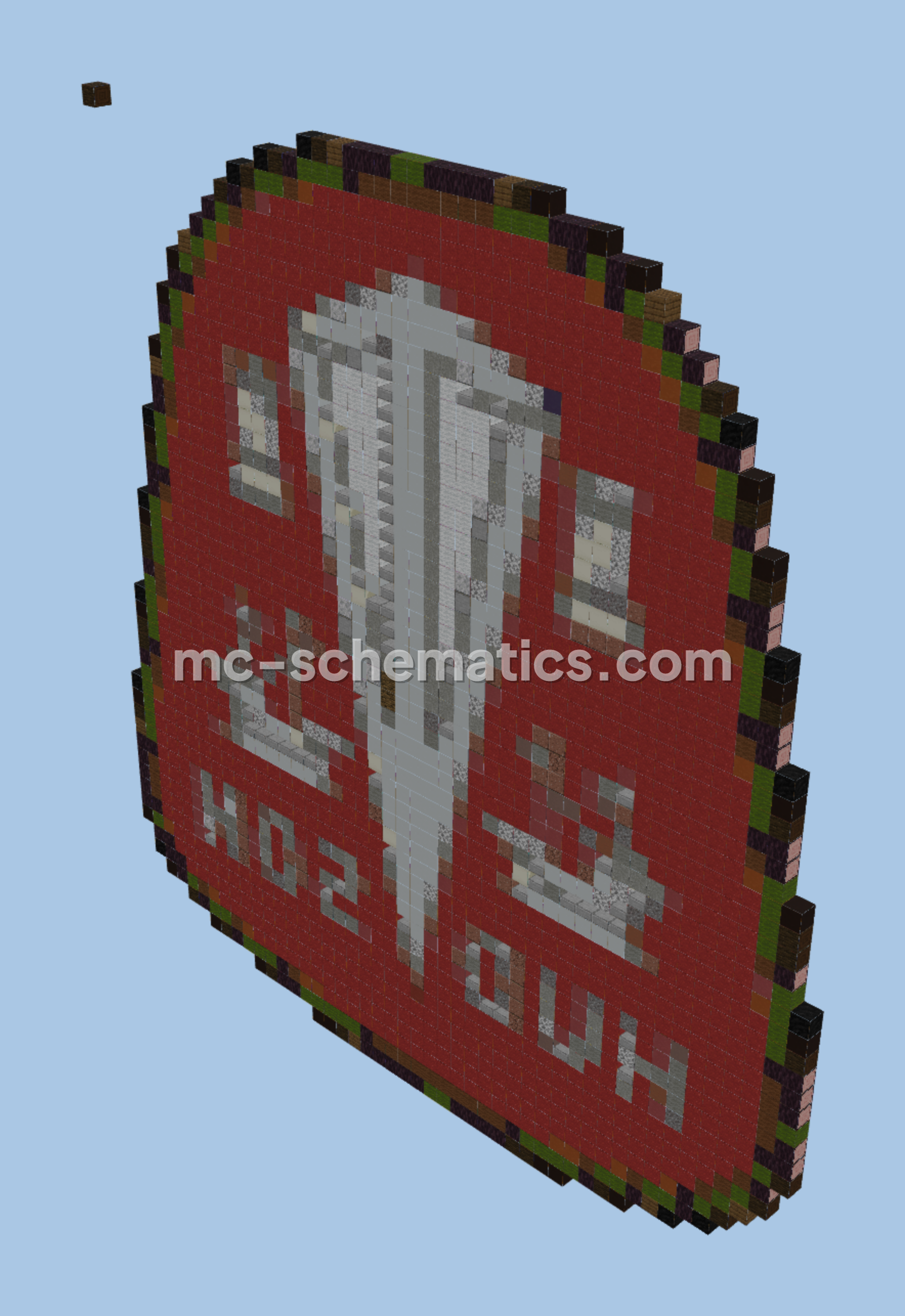 Hudson Hornet Car Logo Minecraft schematic preview