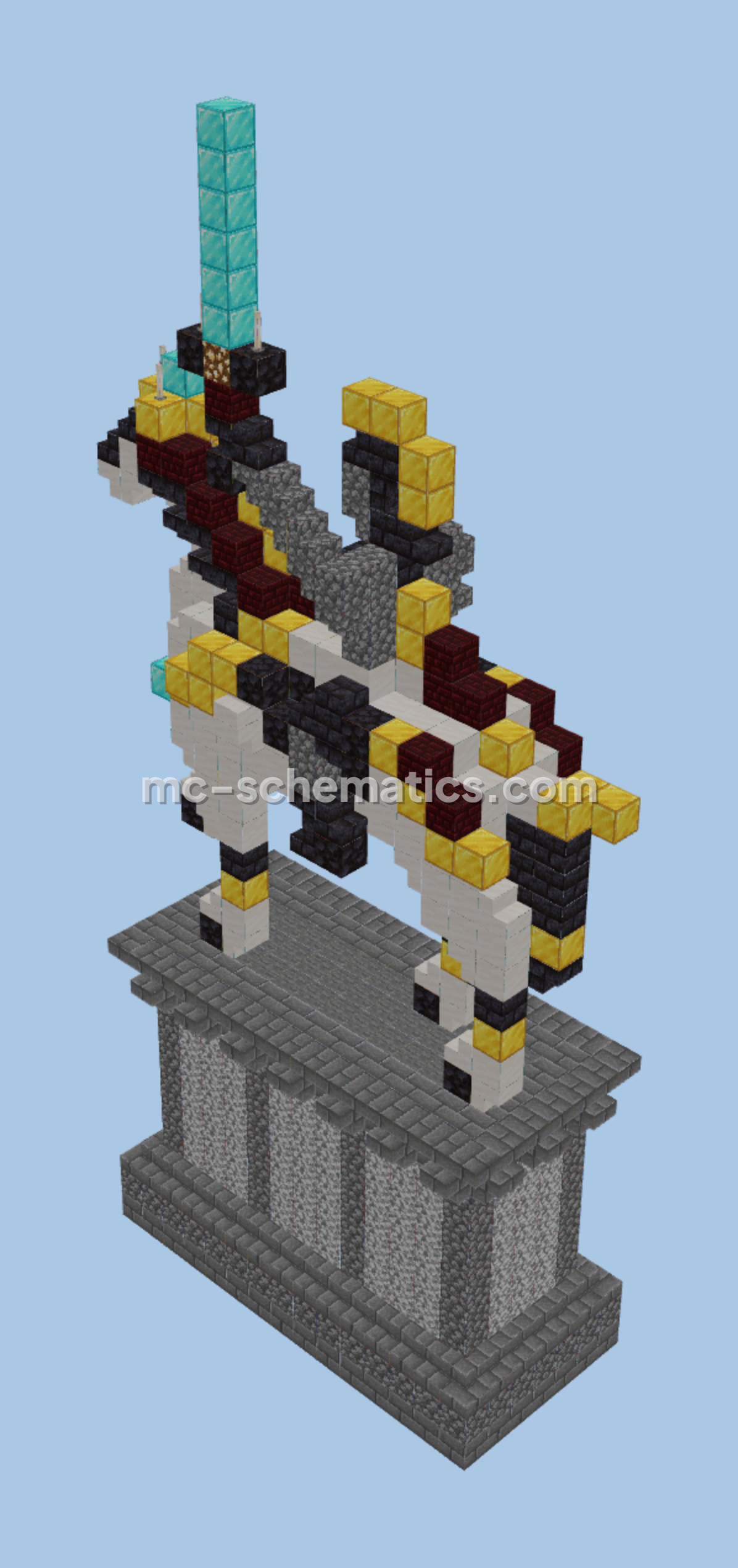 Human Figure Effigy Statue Minecraft schematic preview