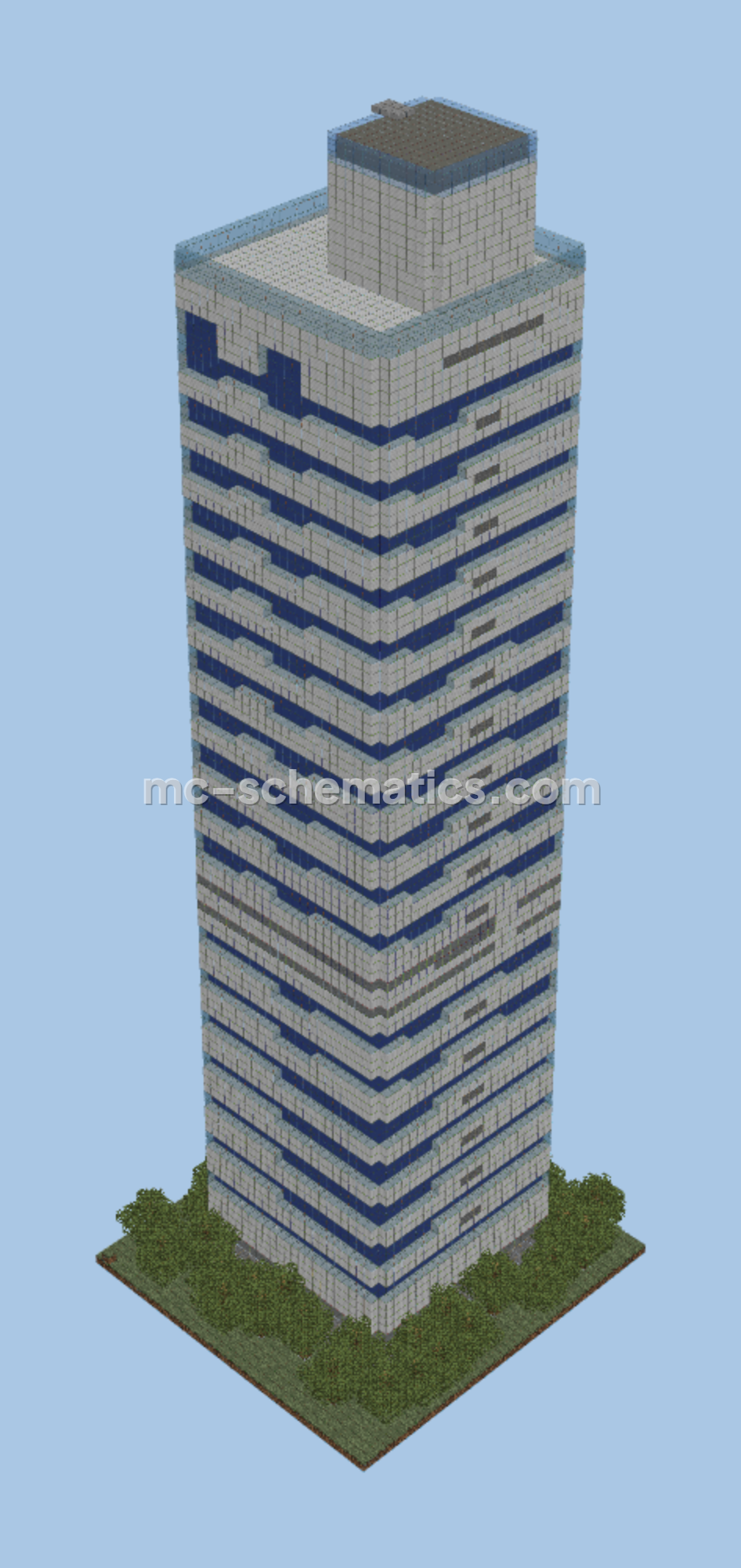 Ice Palace Tower Minecraft schematic preview