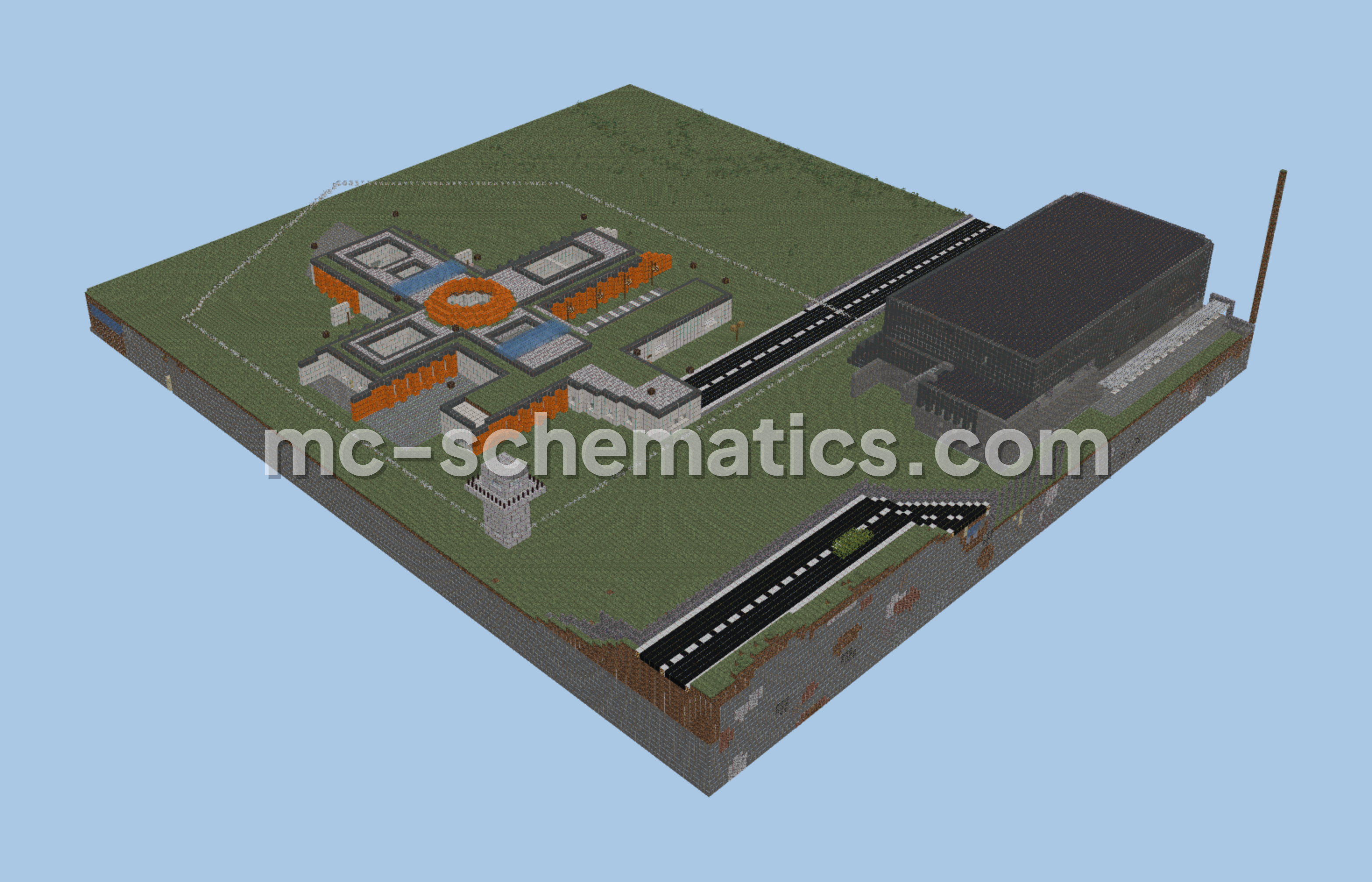 Icelandic Court and Prison Structure Minecraft schematic preview