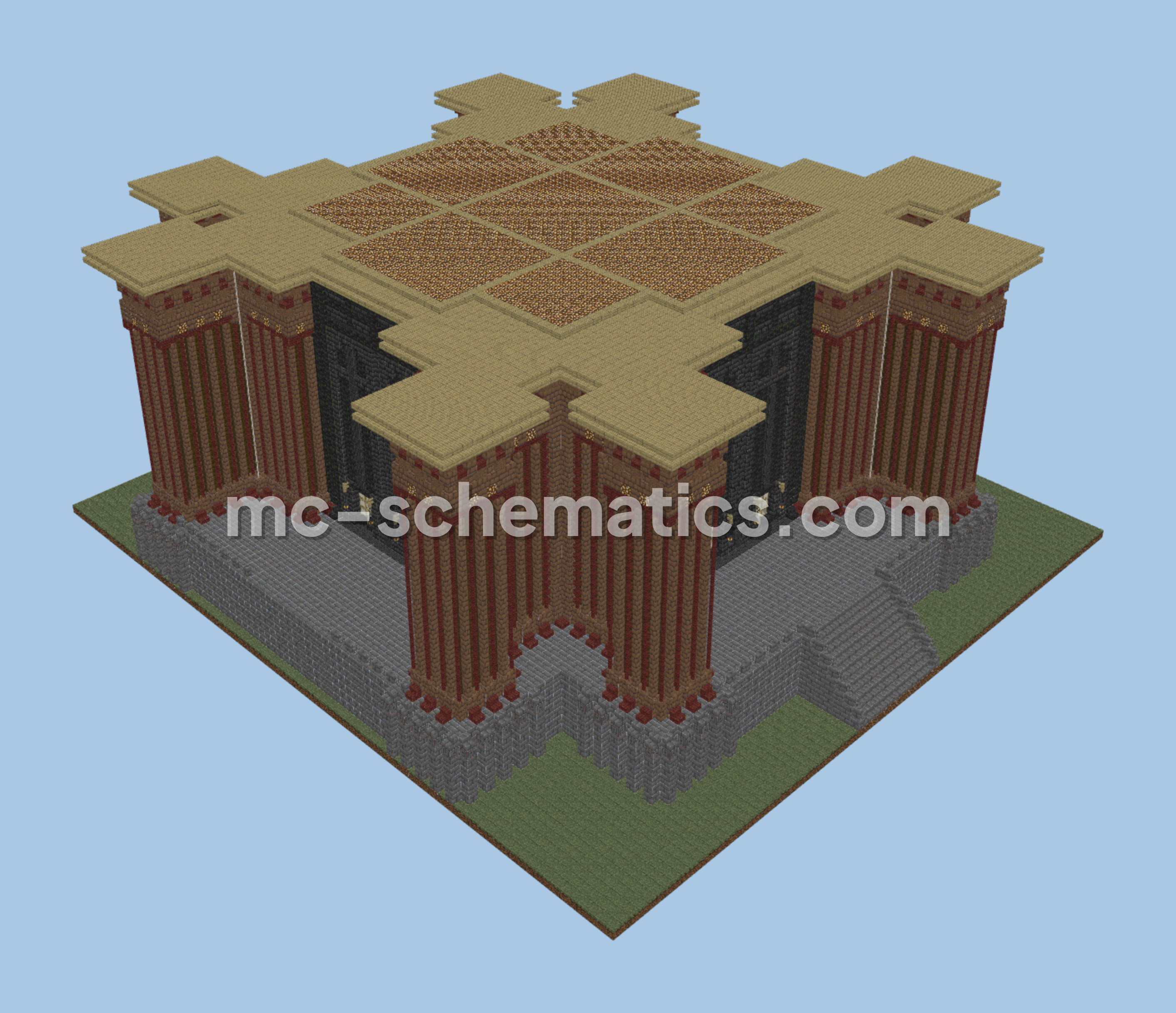 Imperial Grand Hall Structure Minecraft schematic preview