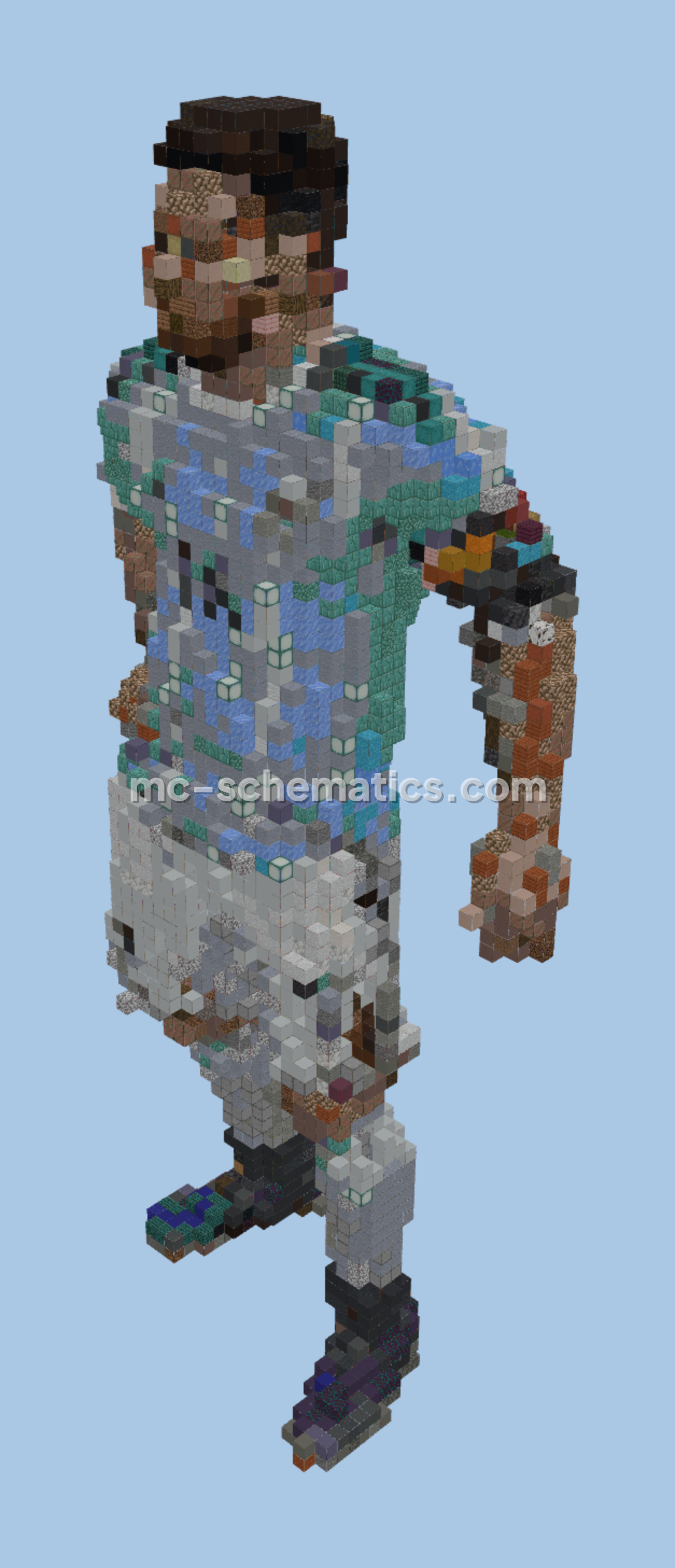 Impressive Messi Statue Minecraft schematic preview