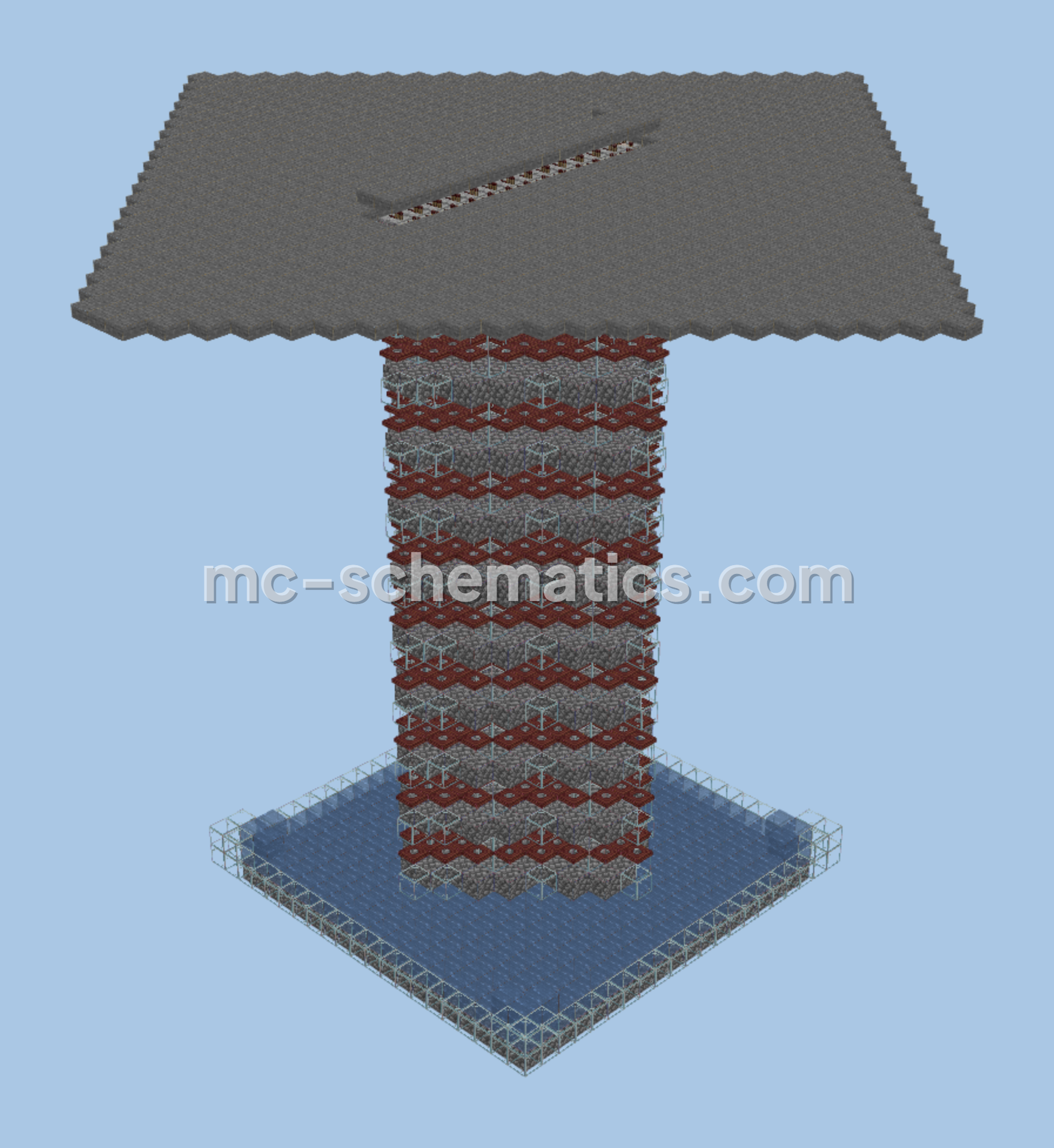 Improved Creeper Farm Schematic Minecraft schematic preview