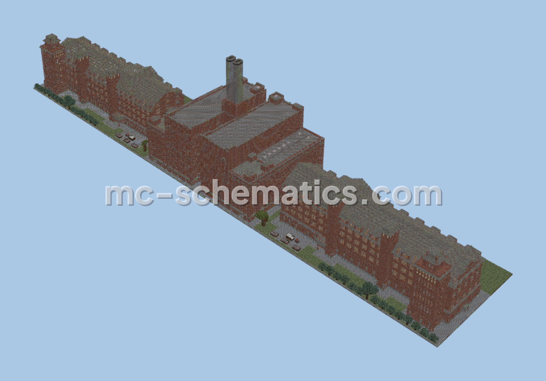 Industrial Age Factory Structure Minecraft schematic preview