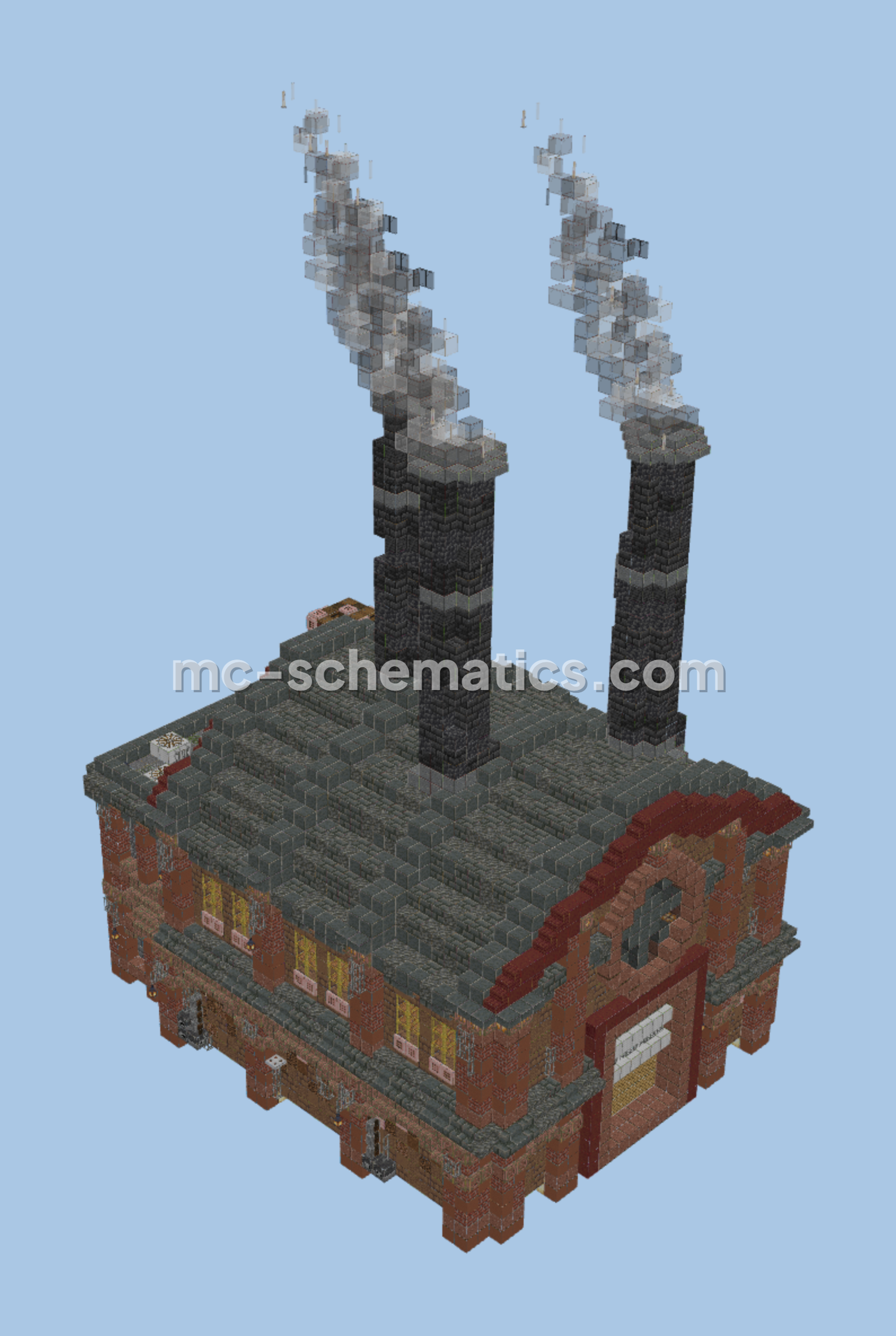 Industrial Factory Building Minecraft schematic preview