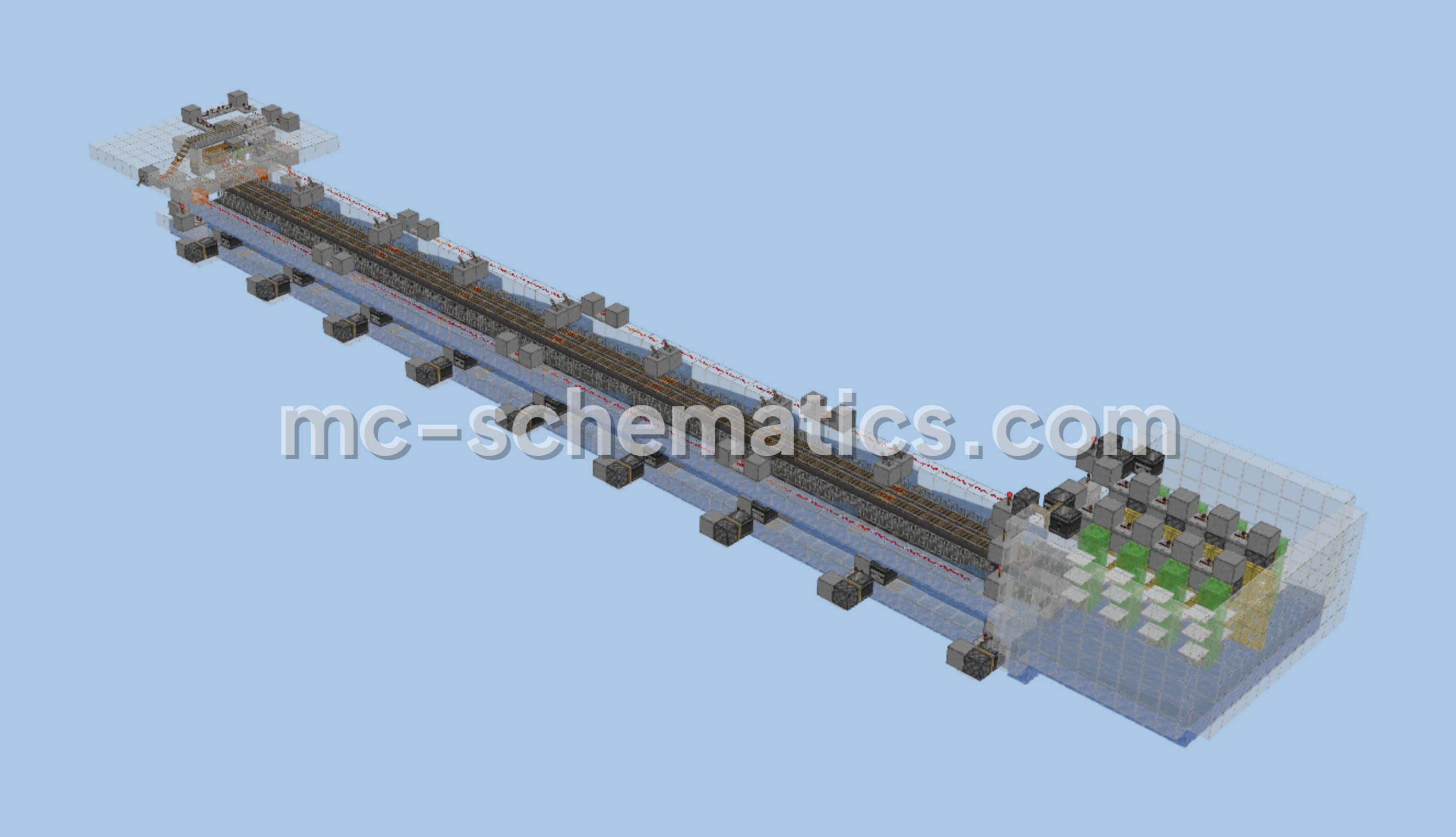 Industrial Furnace Array Minecraft schematic preview