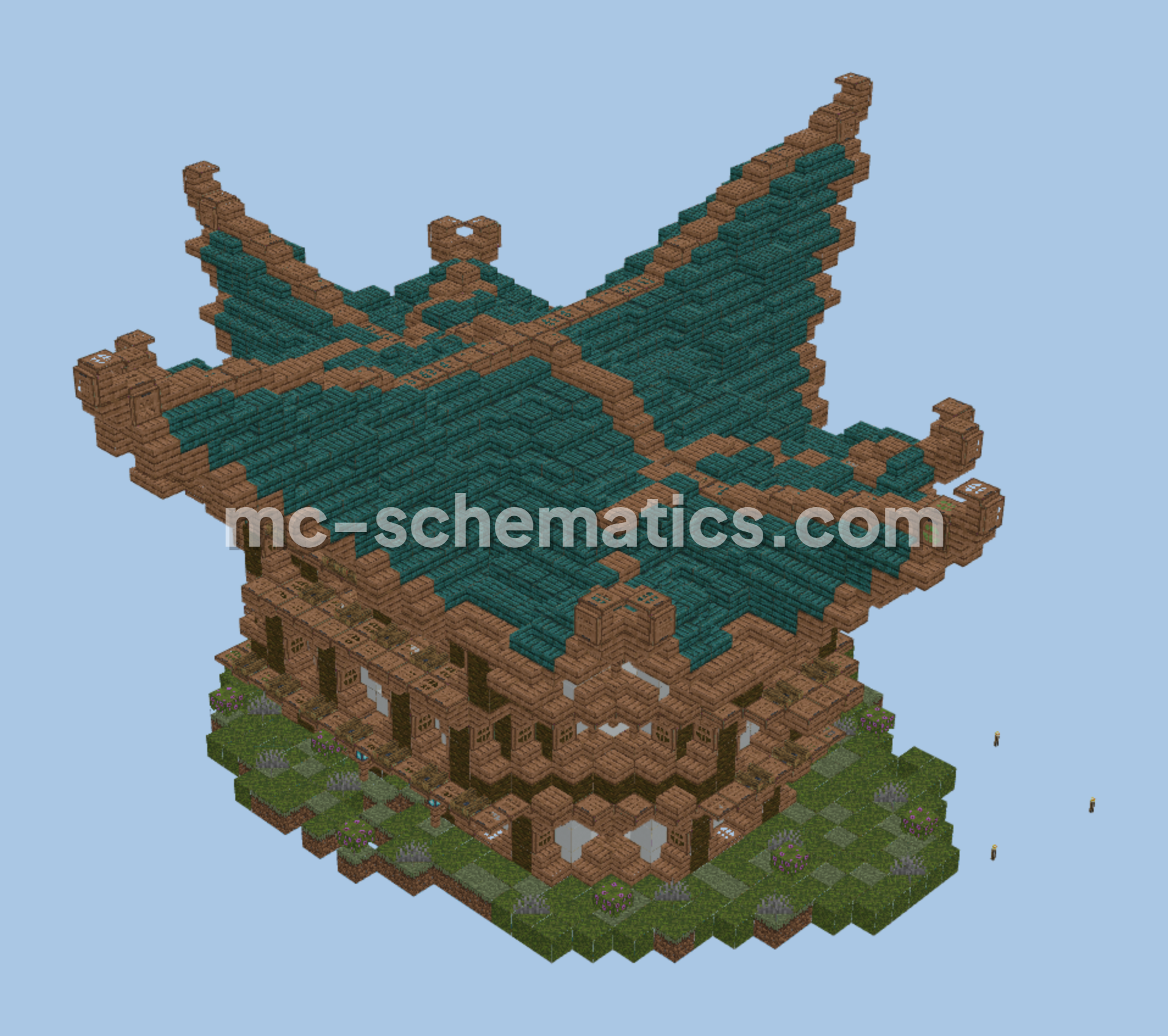 Infinity Survival House Minecraft schematic preview