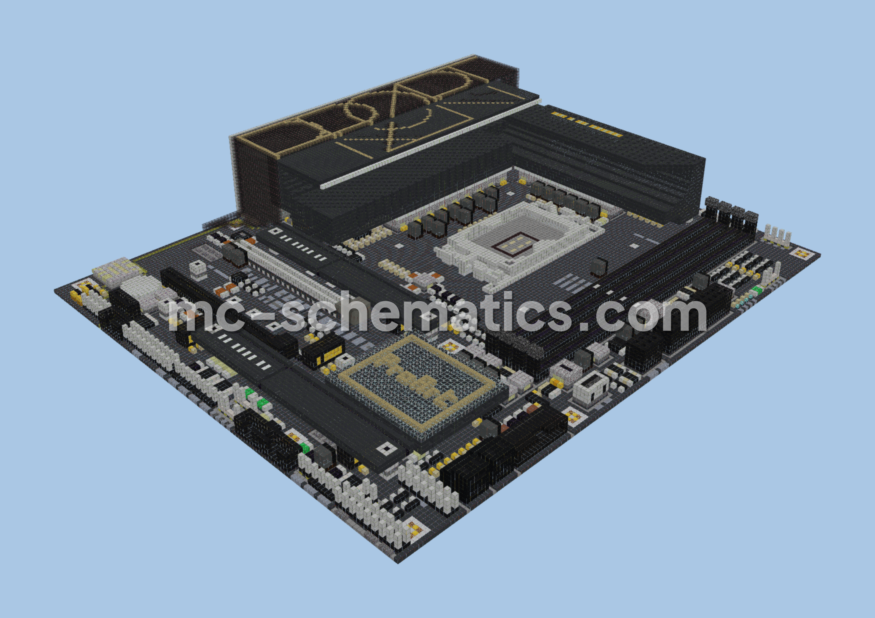 Intel B660-CREATOR D4 ASUS ProArt Series Motherboard Minecraft schematic preview