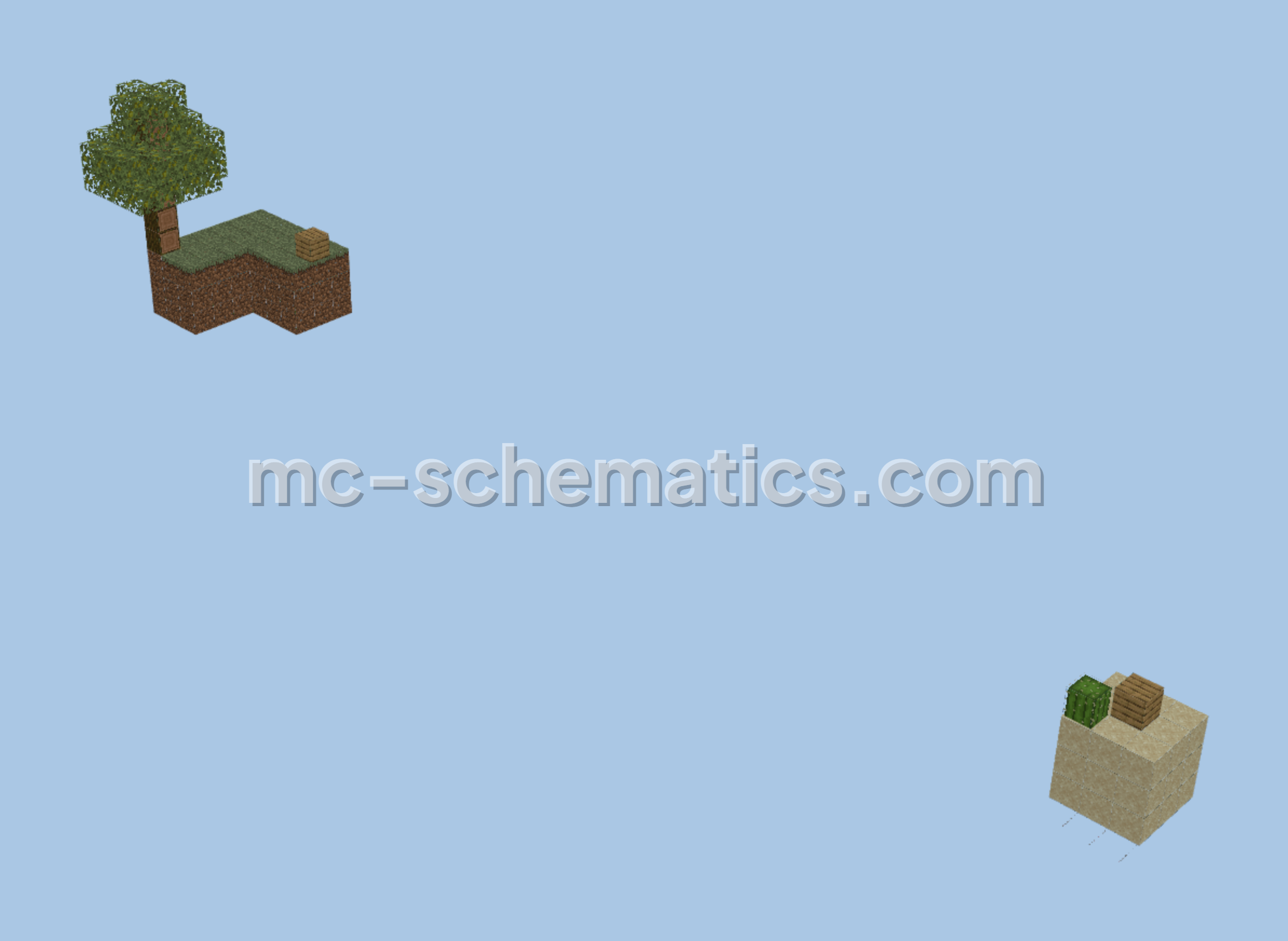 Iridium Skyblock Island Minecraft schematic