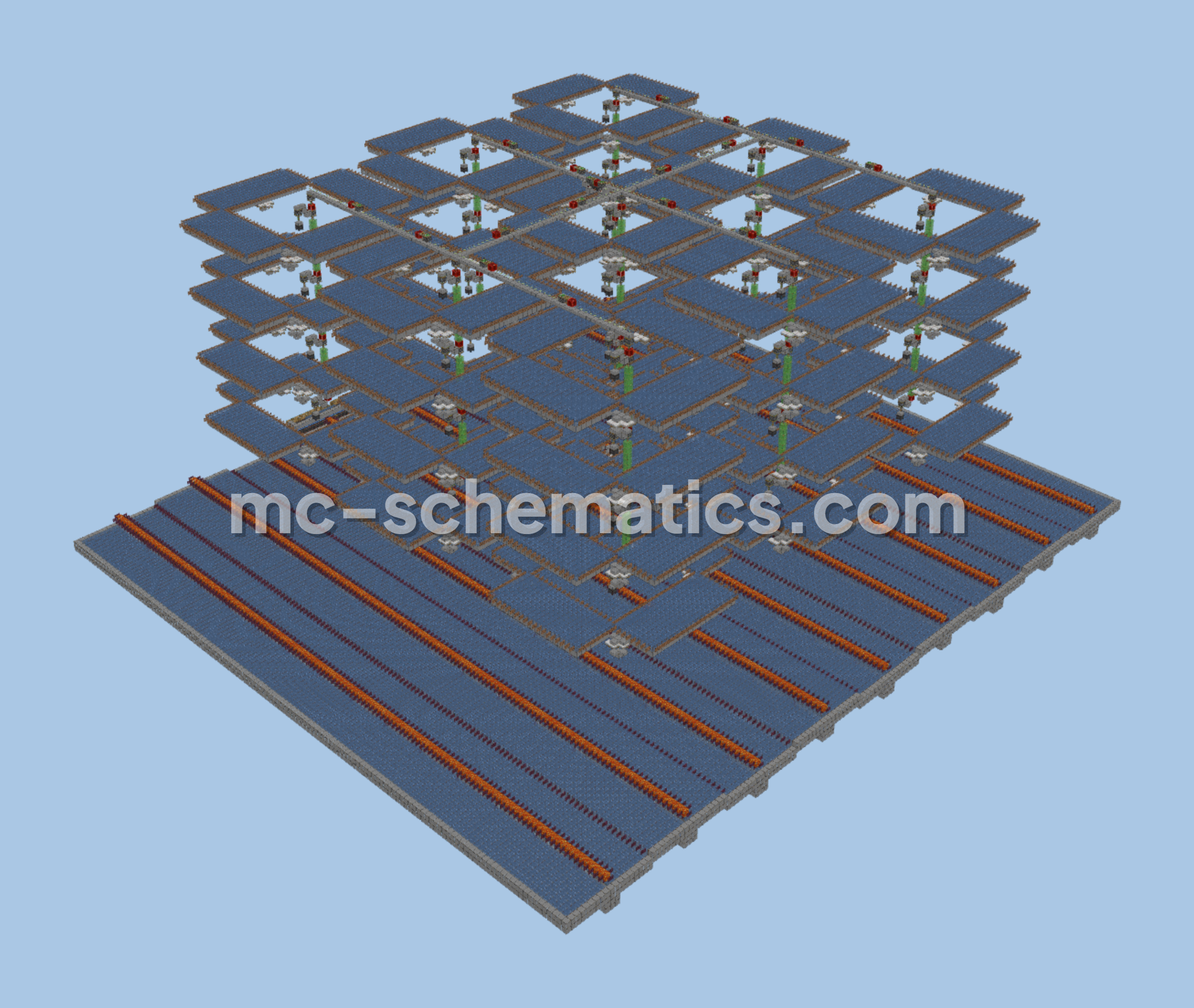 Iron Farm 100K Per Hour Minecraft schematic preview