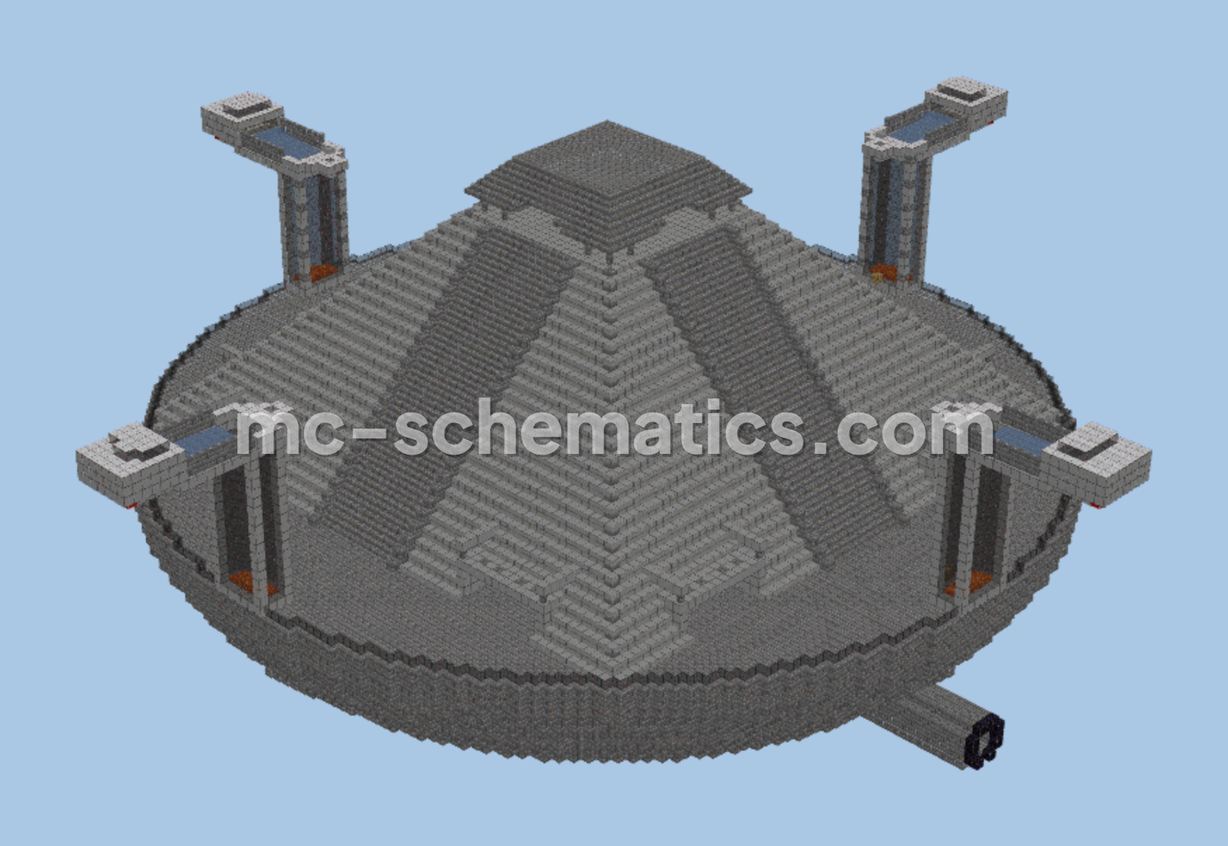 Iron Kingdom Fortress Minecraft schematic preview