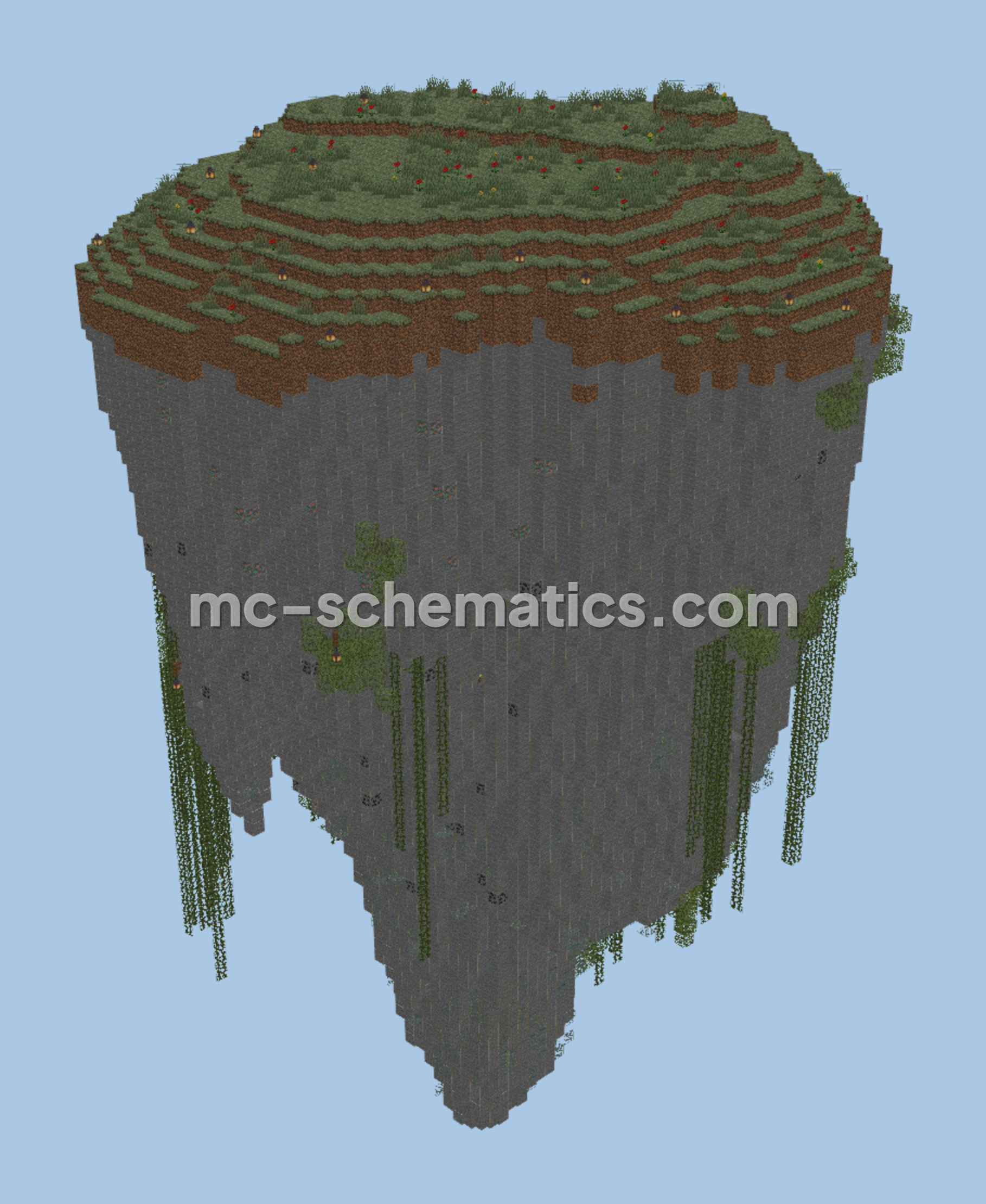 Floating Island Mob Farm Minecraft schematic