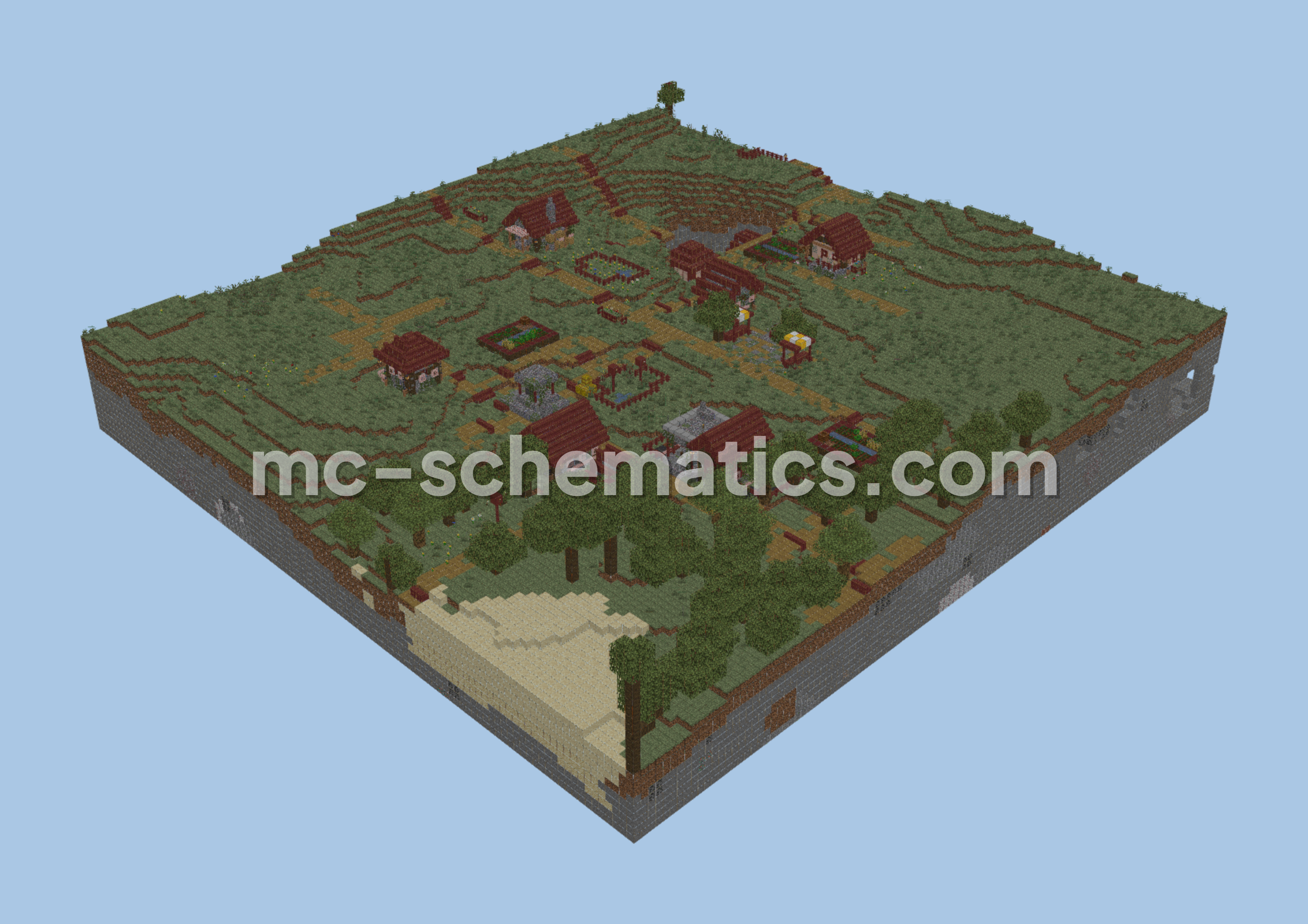 Medieval Village Jackdaw Hollow Minecraft schematic