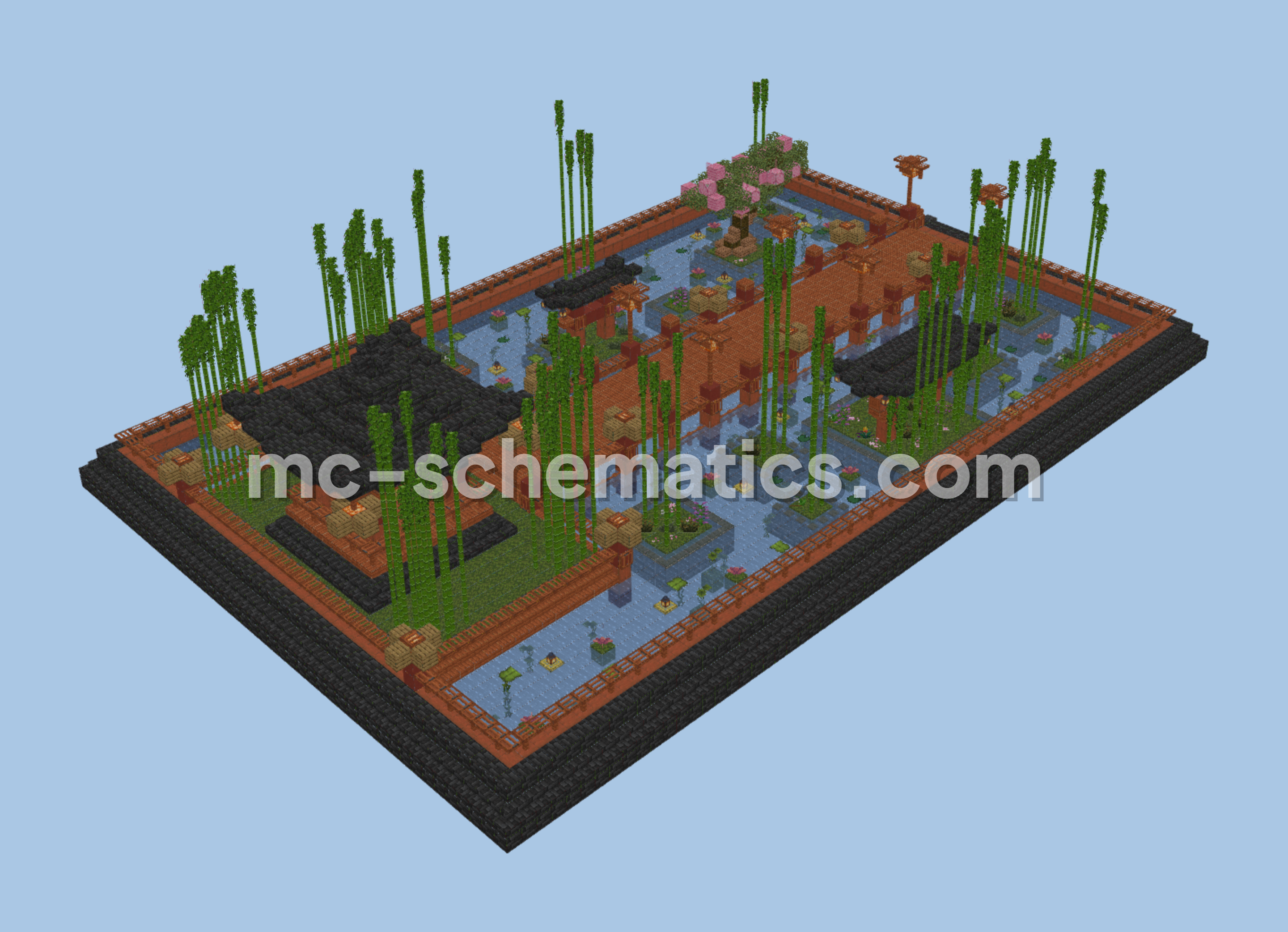 Japanese Garden Gazebo Minecraft schematic preview