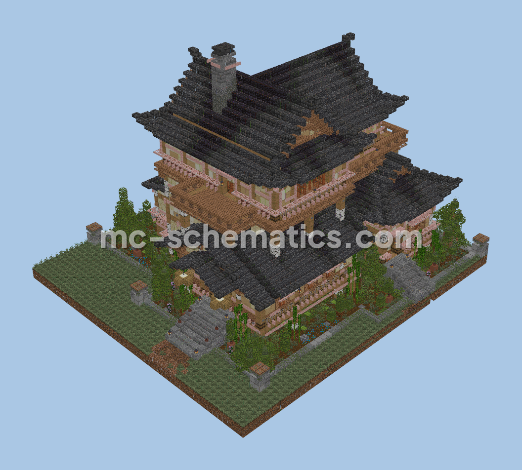Japanese House Build Minecraft schematic