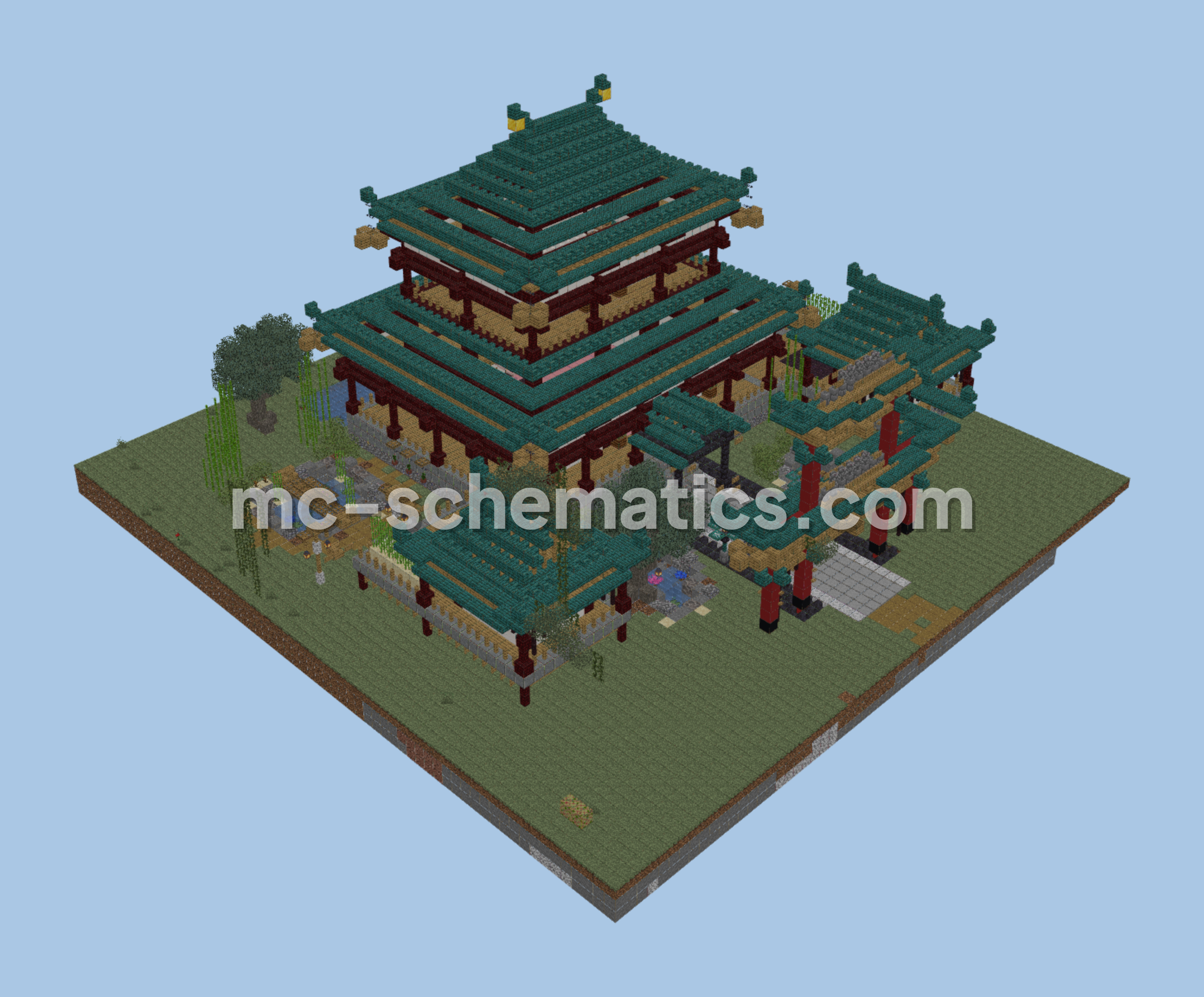 Japanese House Design Minecraft schematic preview