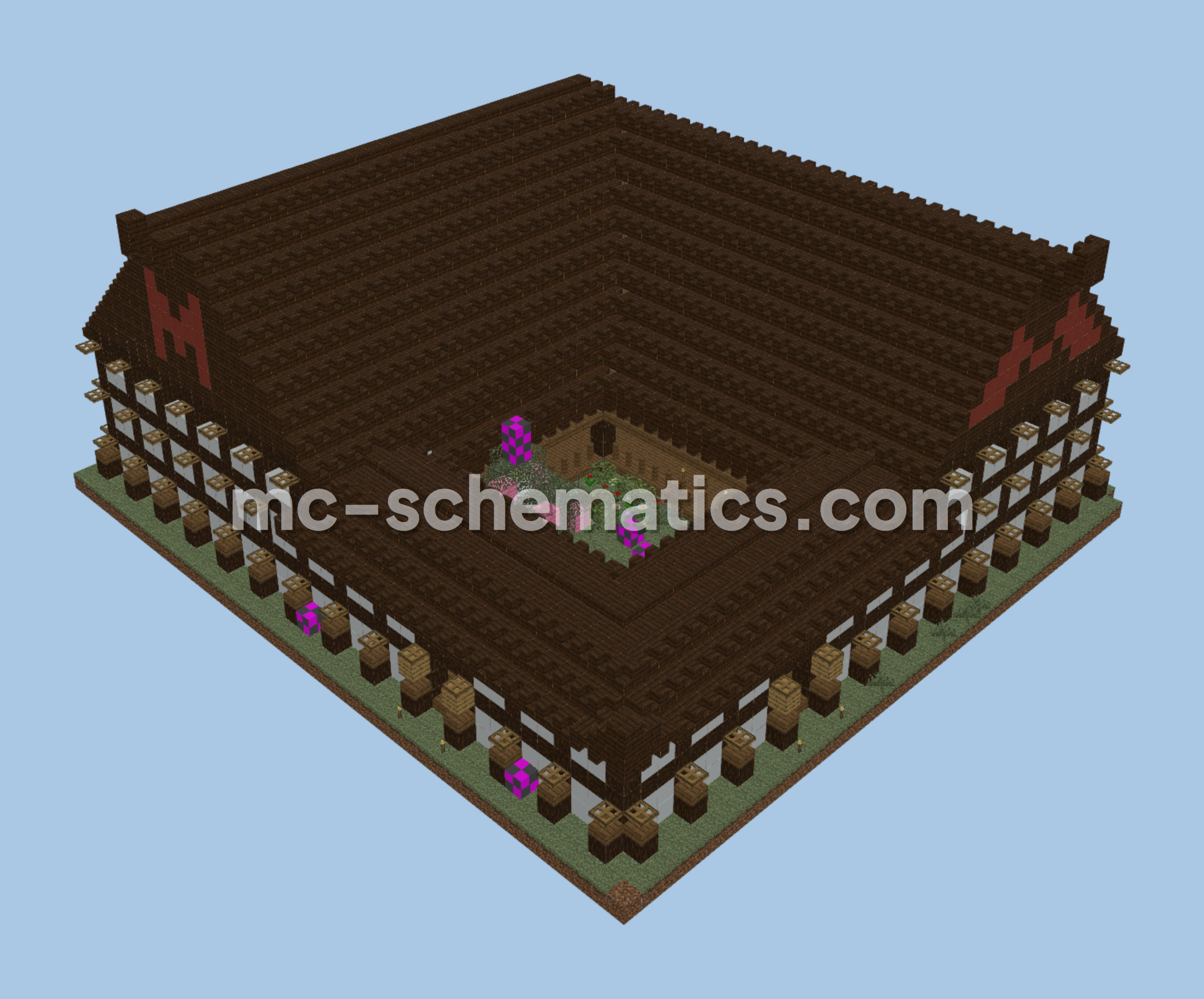 Japanese Style House Minecraft schematic preview