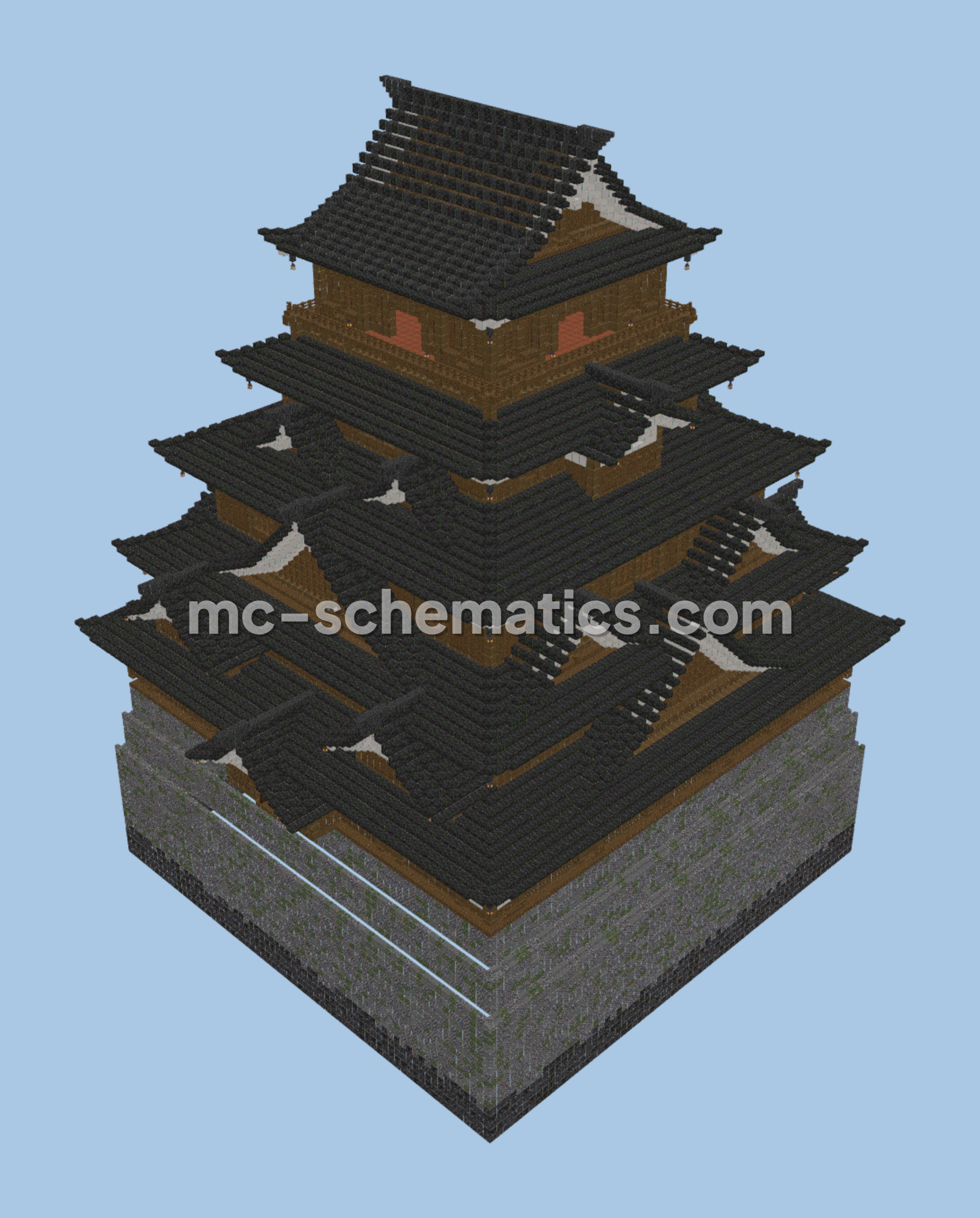Medium Japanese Temple Minecraft schematic