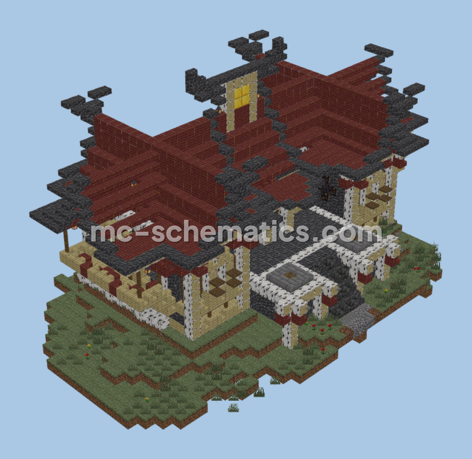 Viking Jarl House - Medieval Minecraft Build Minecraft schematic preview