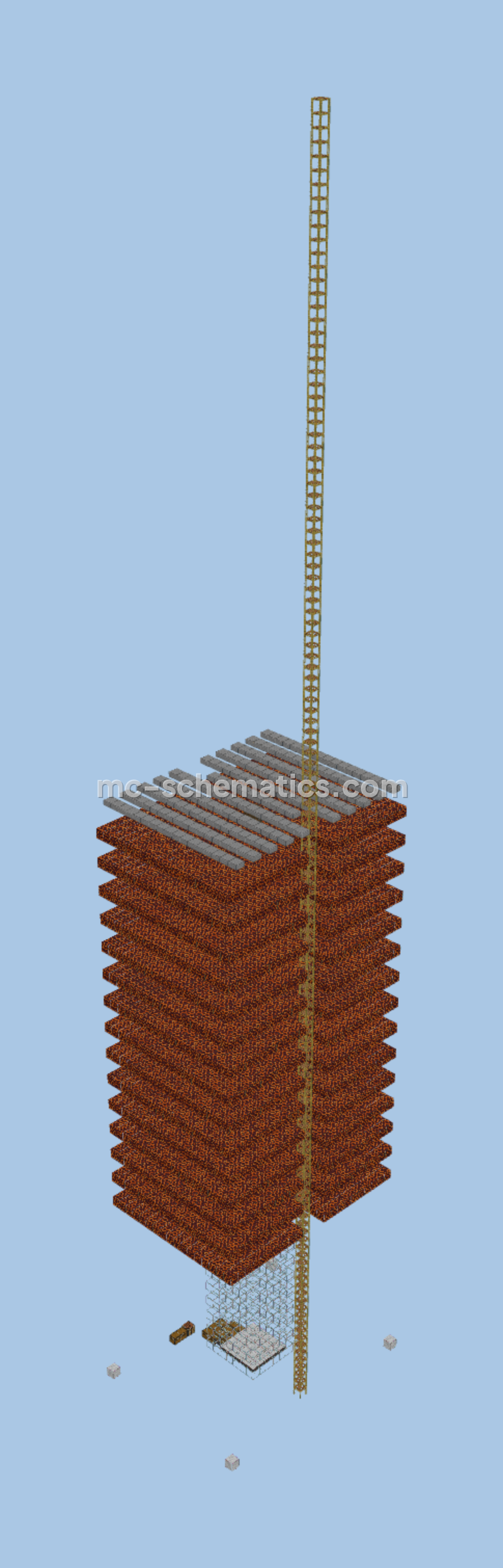 Java Gold Farm V26.2 Minecraft schematic preview