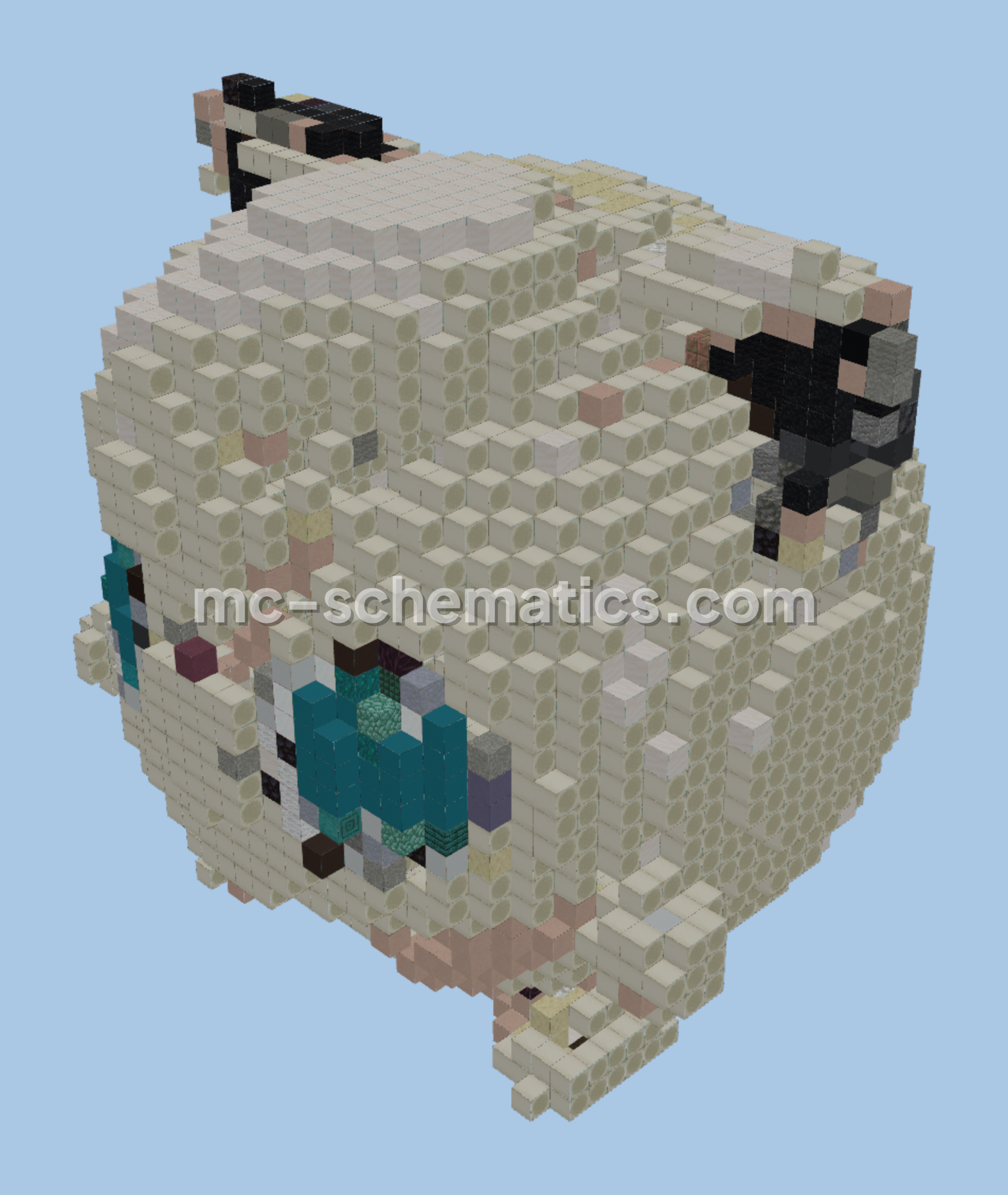 Jigglypuff Minecraft Statue Minecraft schematic preview