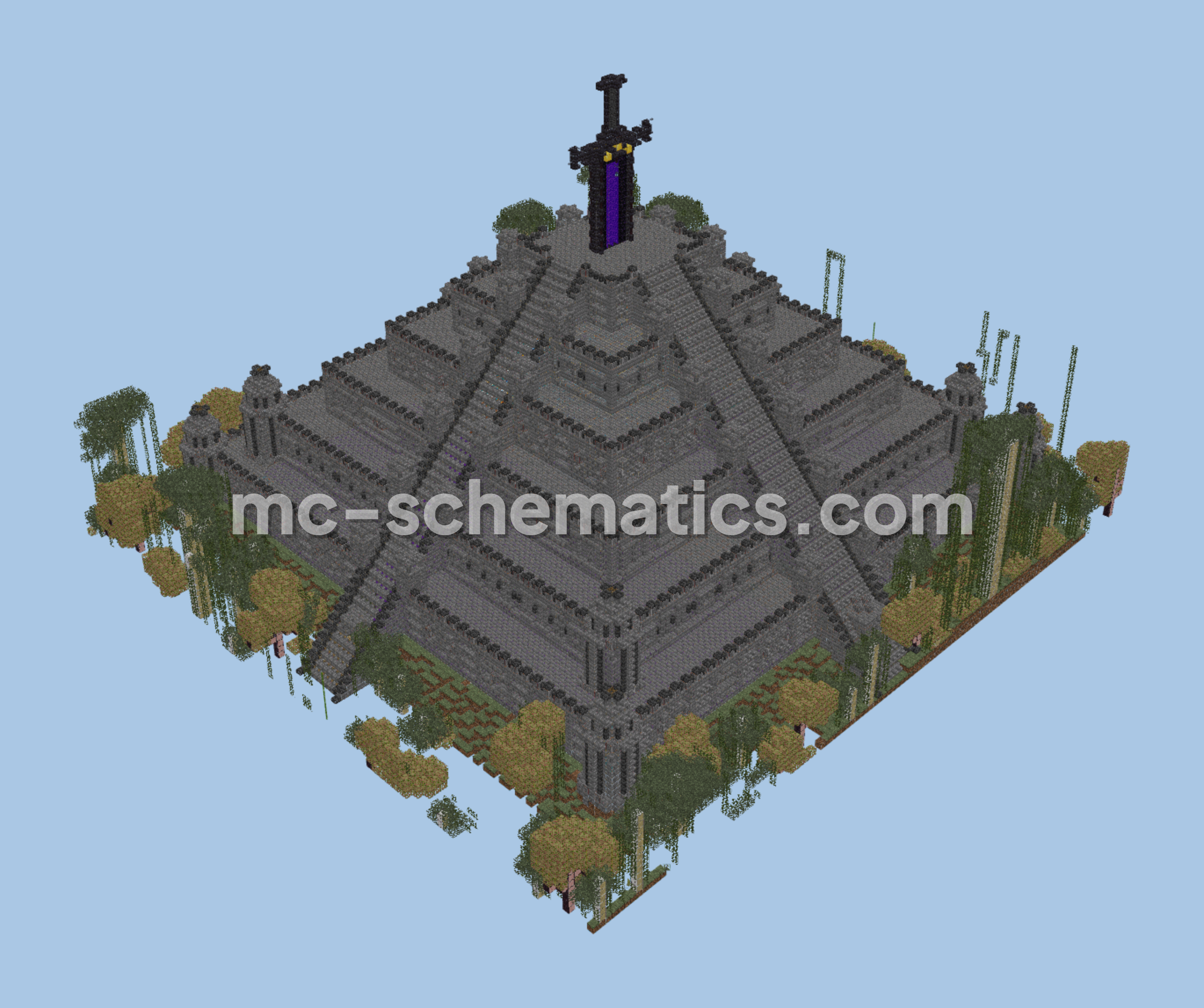 Jungle Pyramid Megabuild Minecraft schematic preview