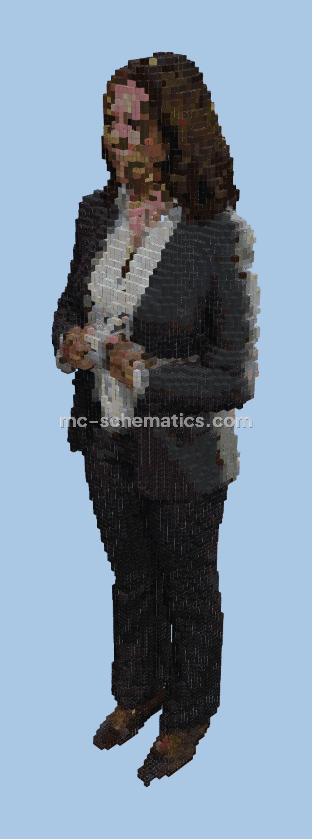 Kamala Harris Statue Minecraft schematic