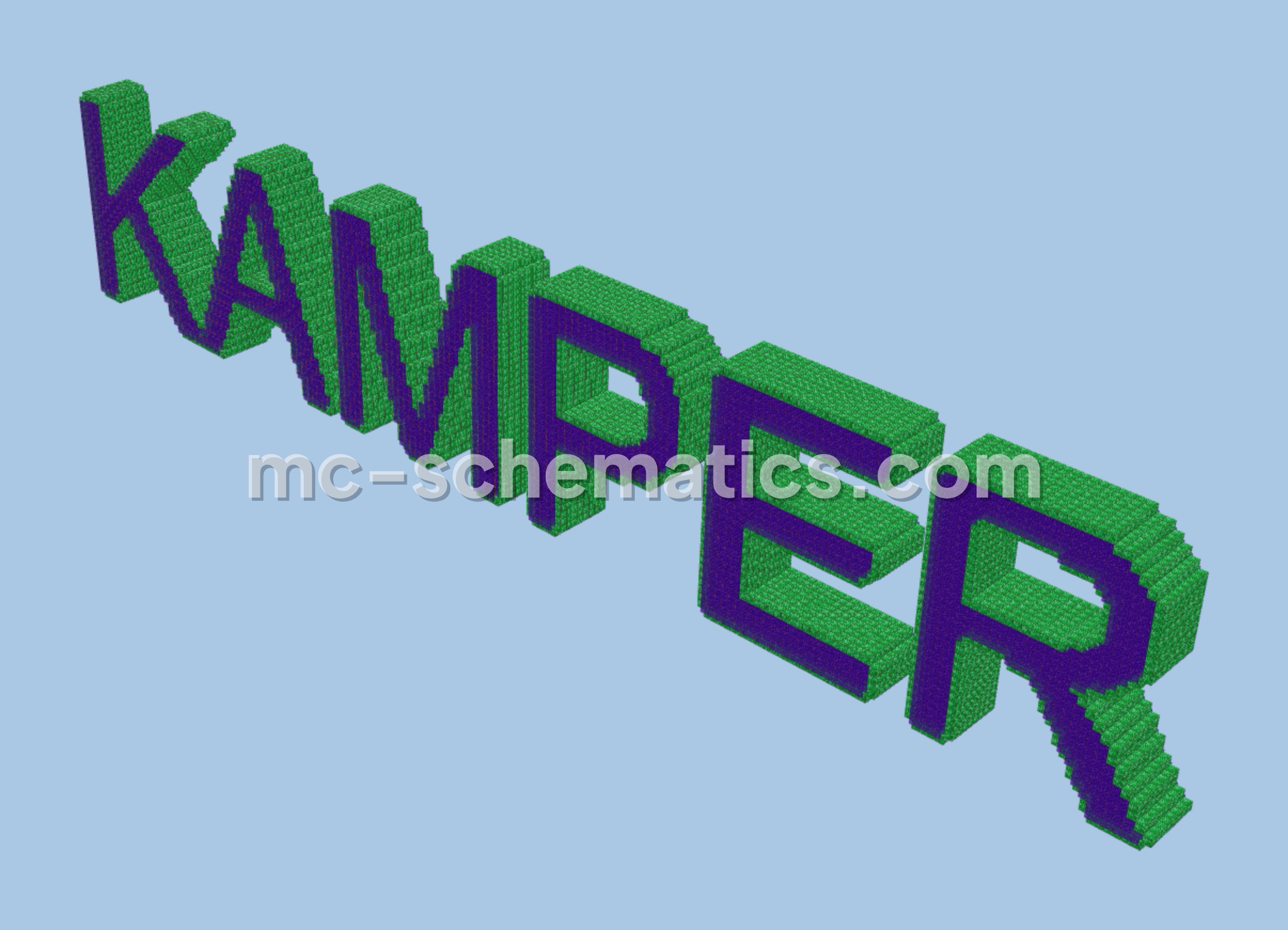 Kamper Minecraft Build Minecraft schematic preview