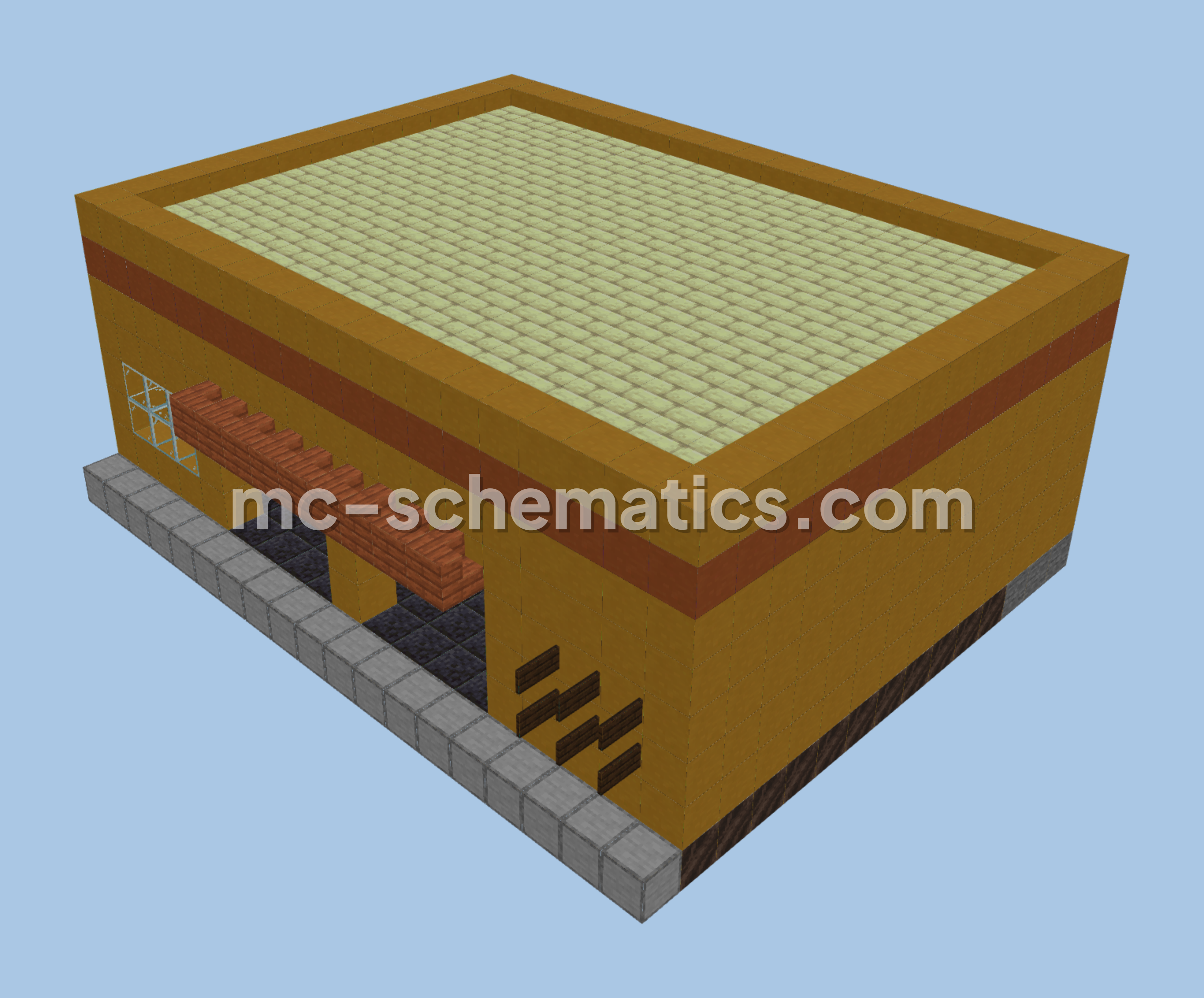 Kaufman Cabs Taxi Service Replica Minecraft schematic preview