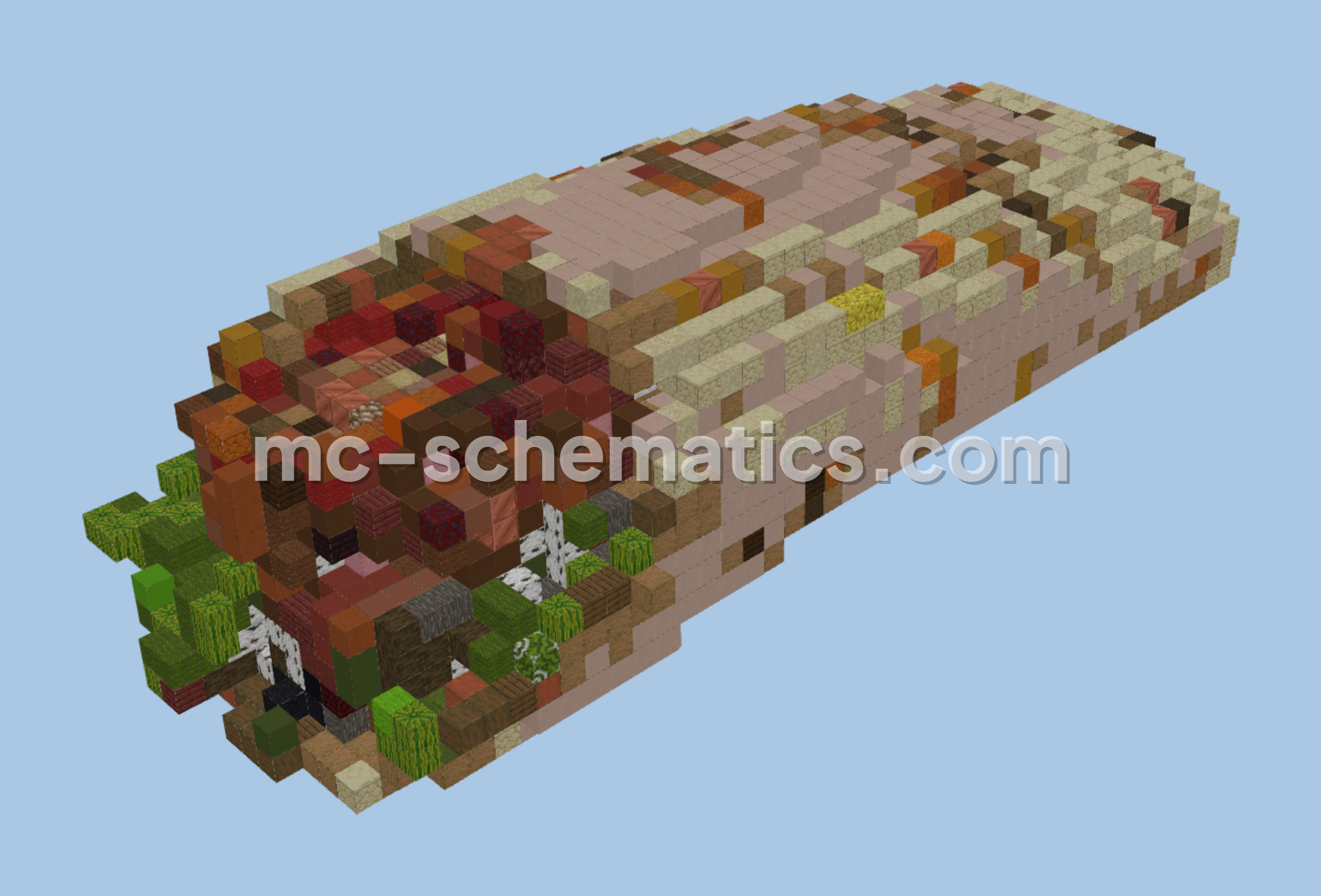 Kebab Food Build Minecraft schematic preview