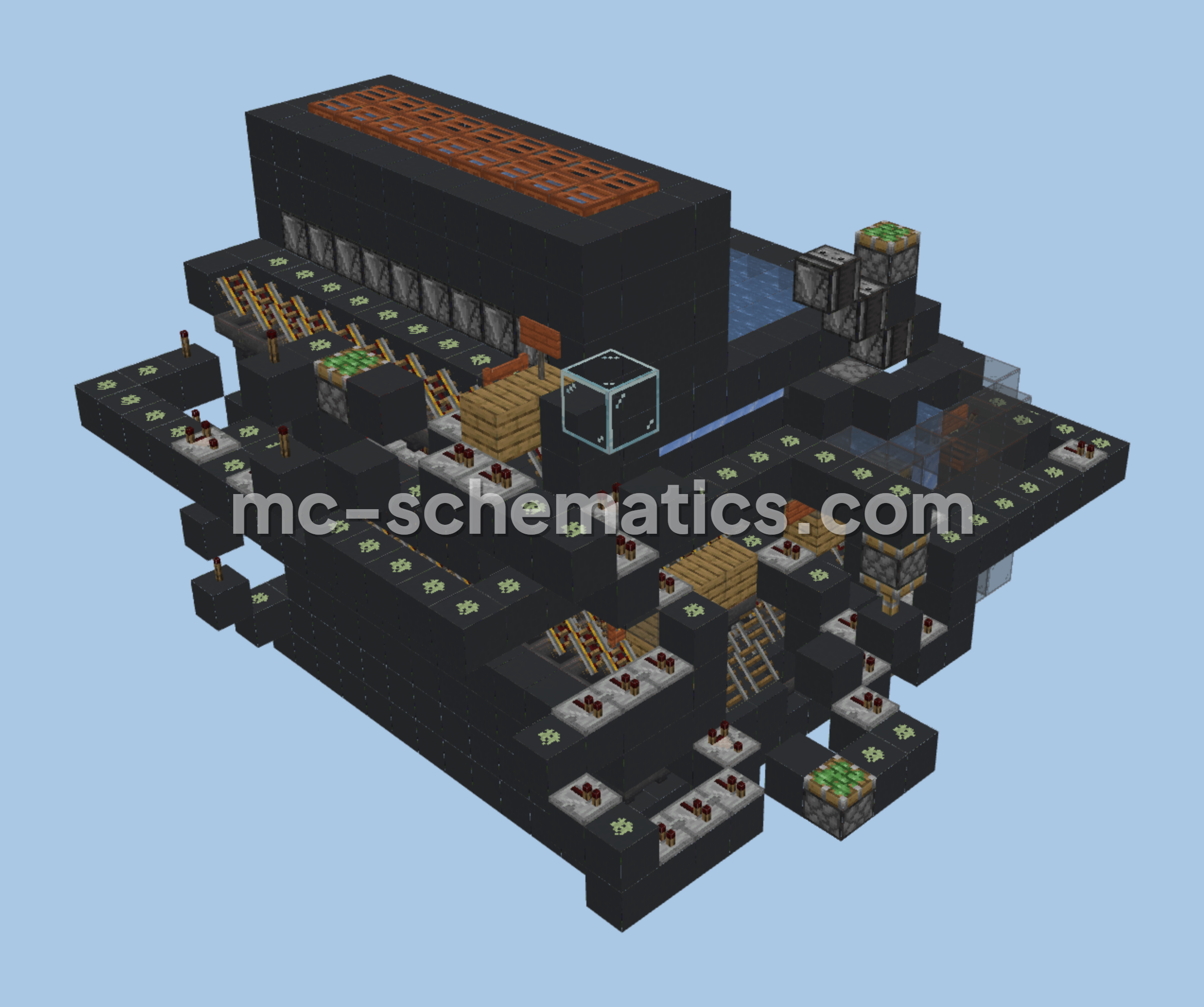 Kelp And Dried Kelp Farm Minecraft schematic preview