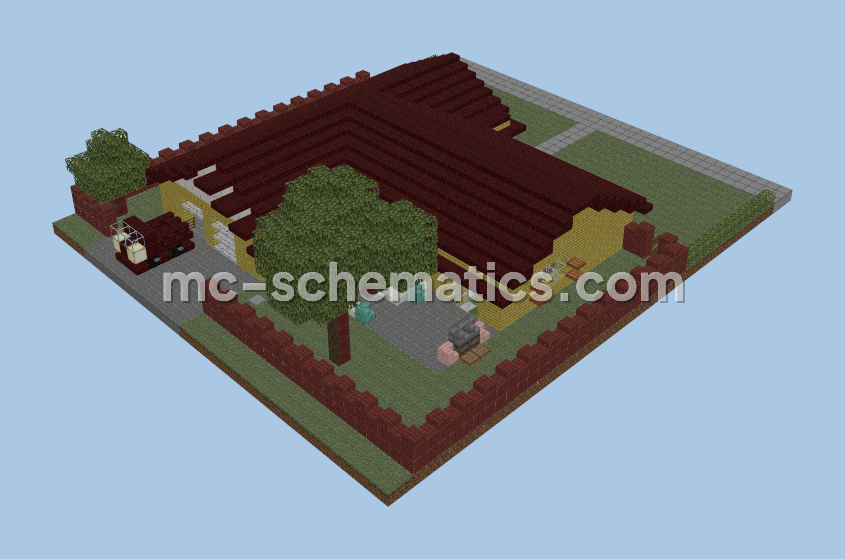 King of the Hill Residence Minecraft schematic