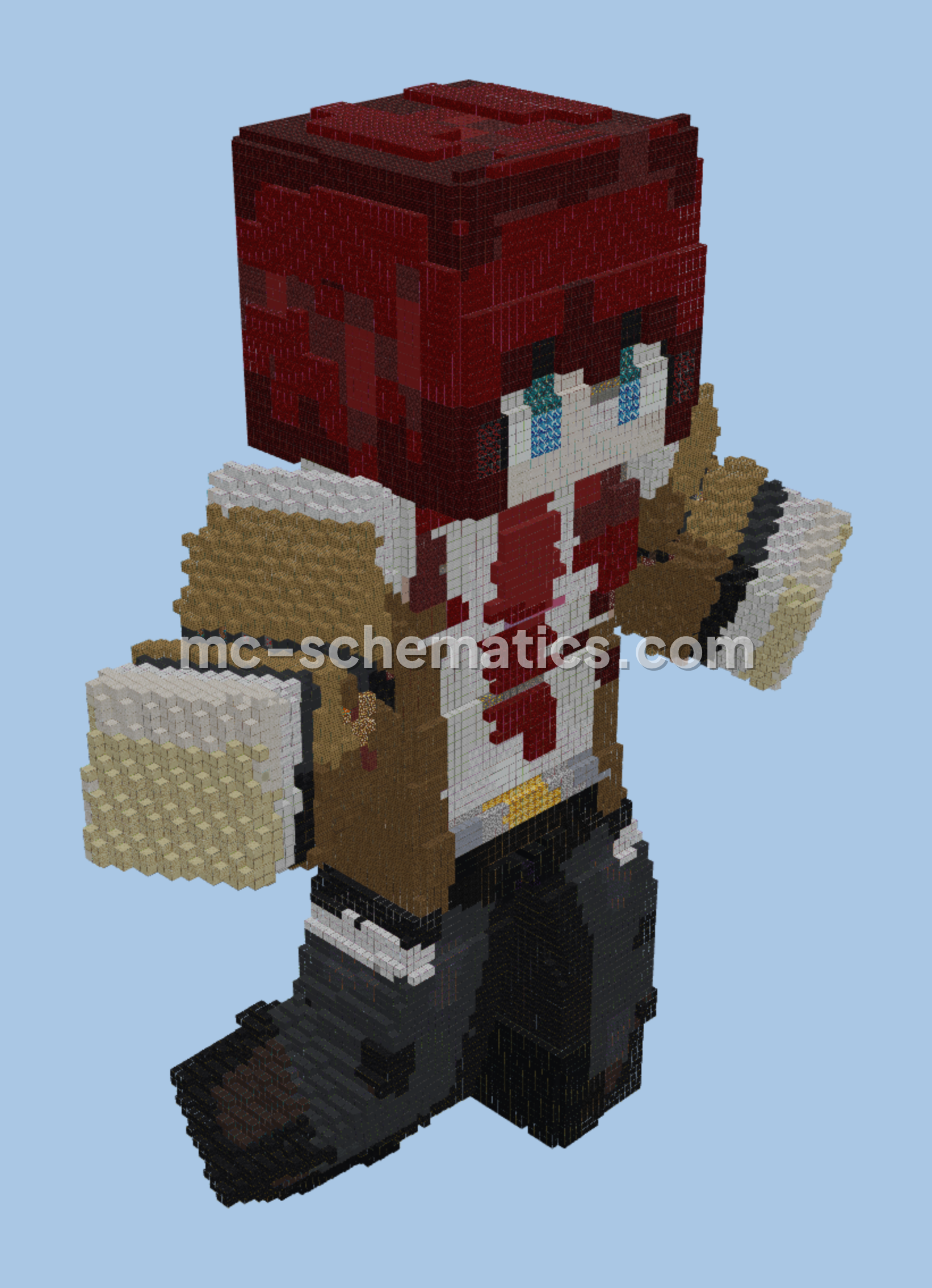 Kurisu Makise Skin Statue 63 150 Minecraft schematic