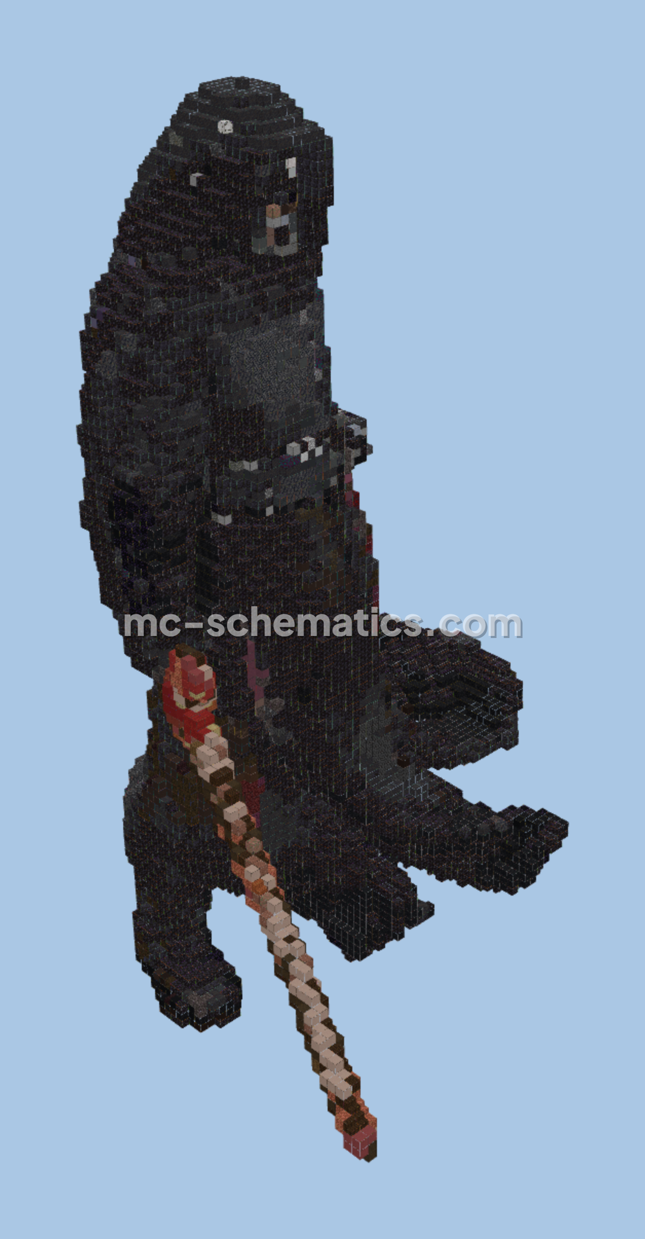 Kylo Ren Statue Minecraft schematic preview