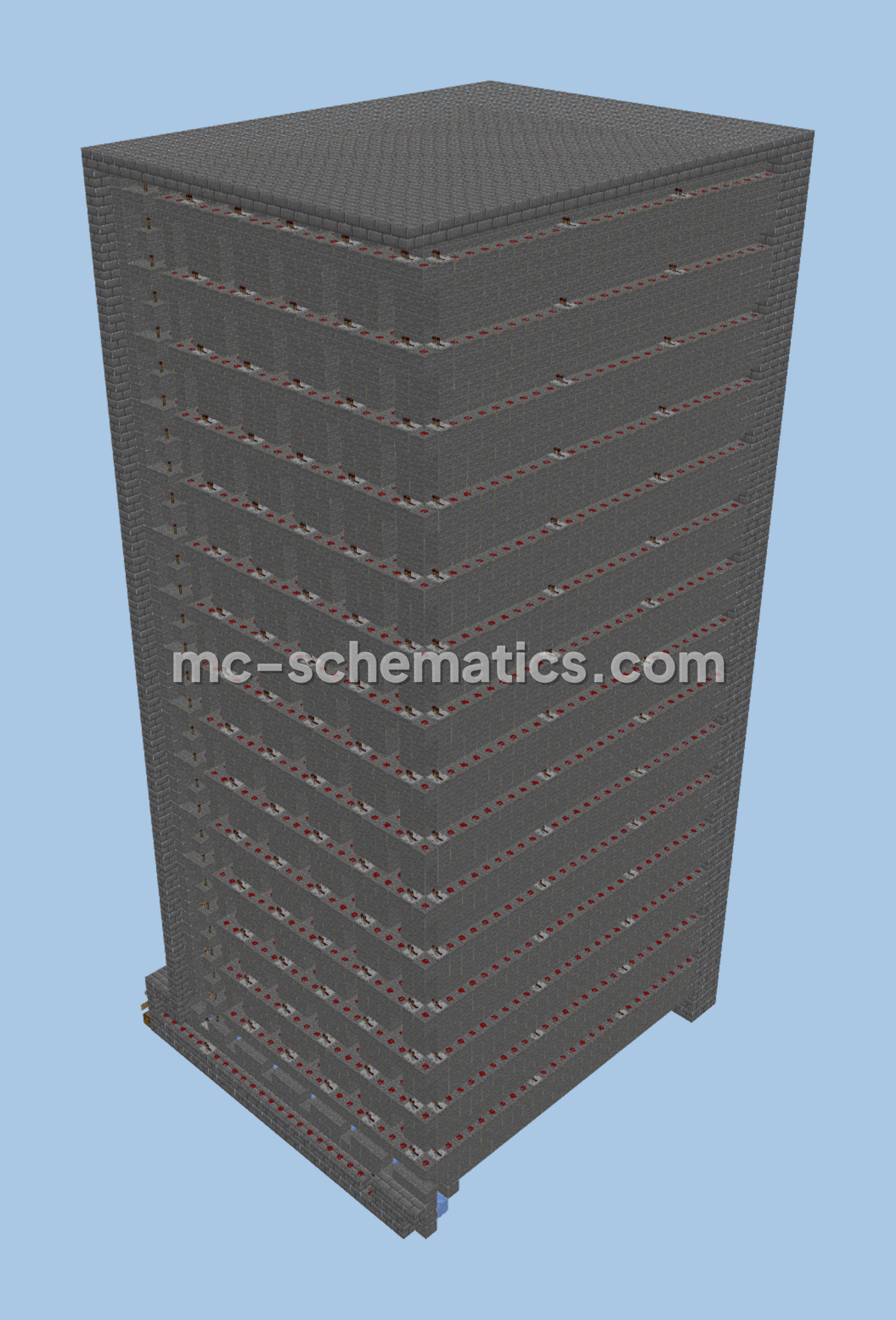 Lag Optimized Sugarcane Farm Minecraft schematic preview