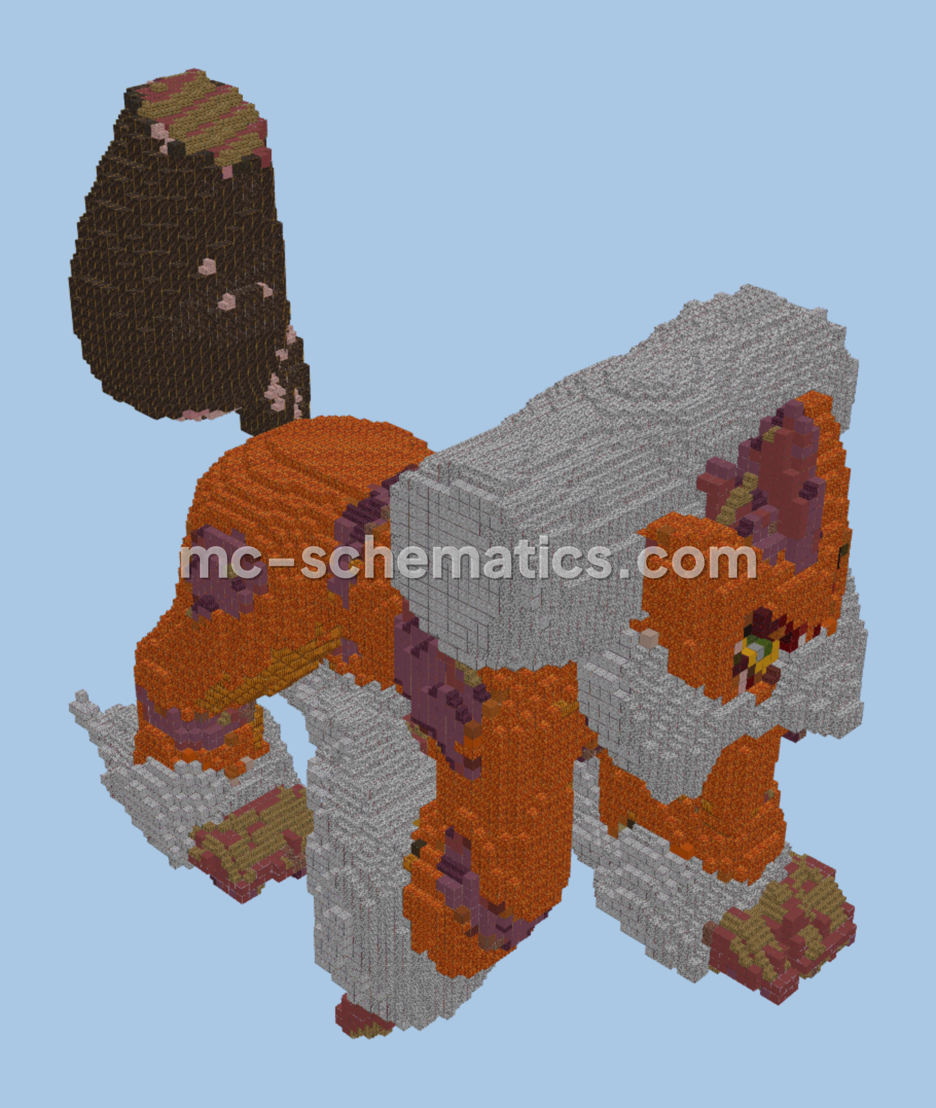 Landorus Therian Statue Minecraft schematic preview